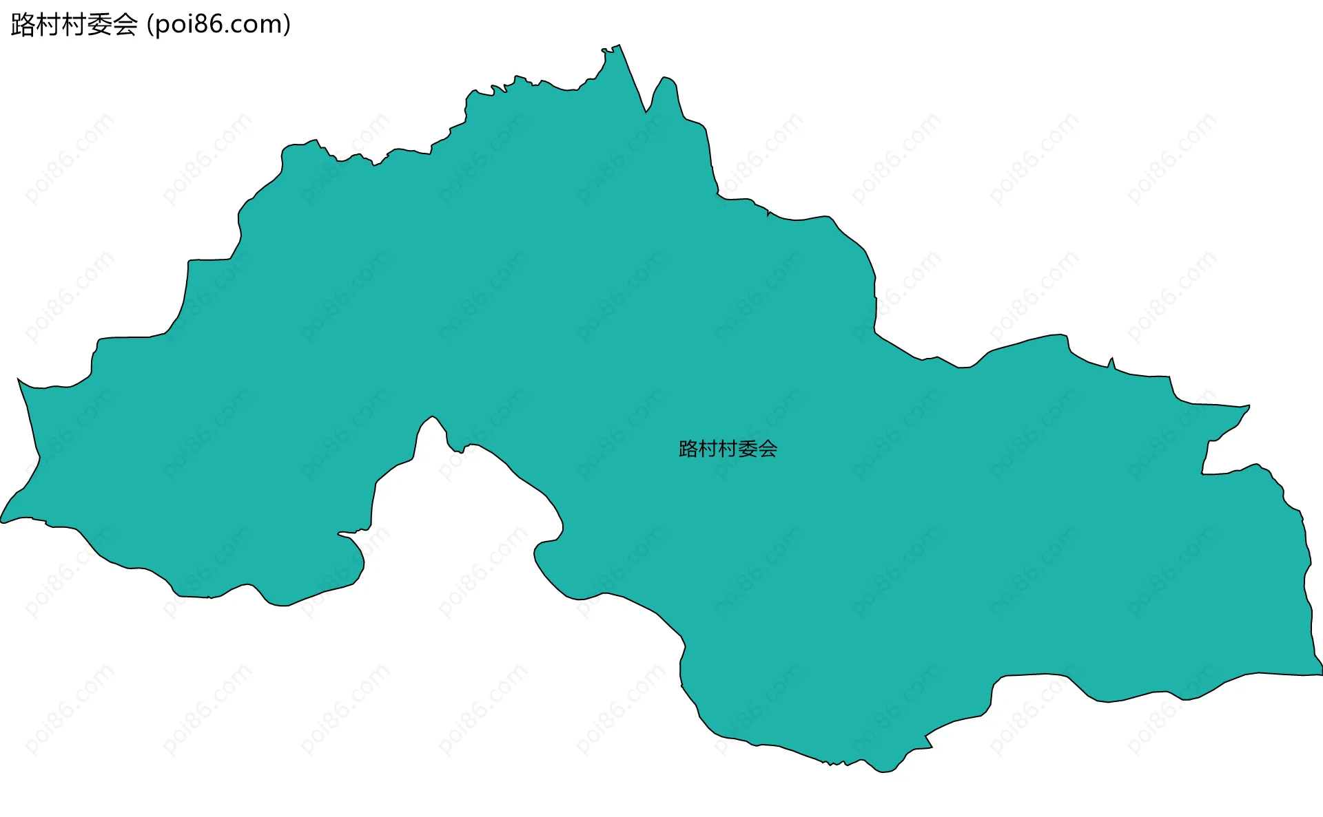 路村村委会边界地图