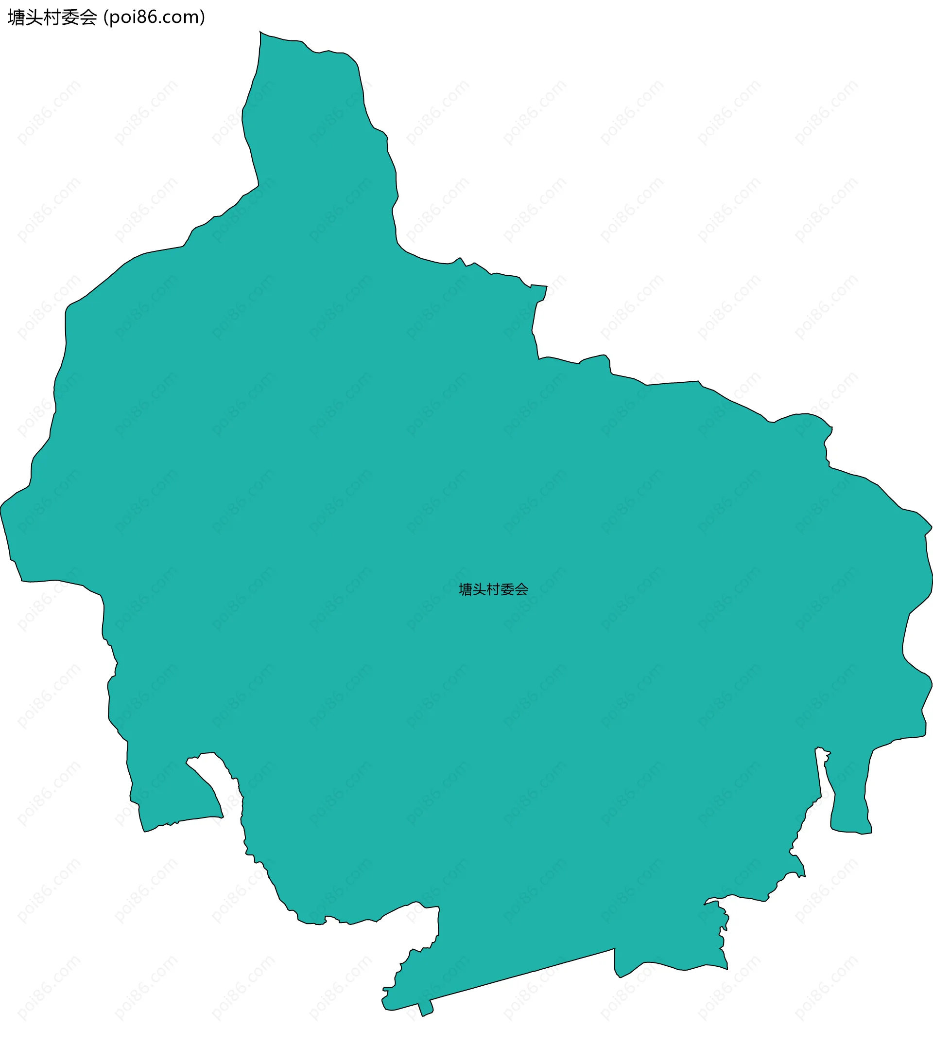 塘头村委会边界地图