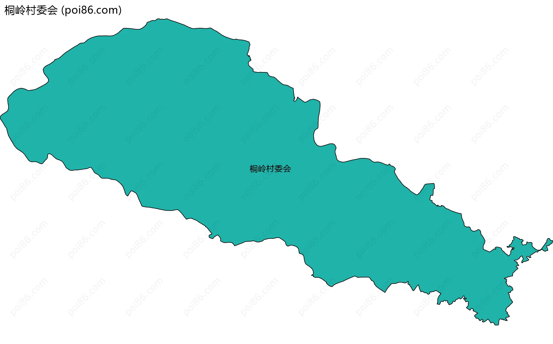 桐岭村委会边界地图