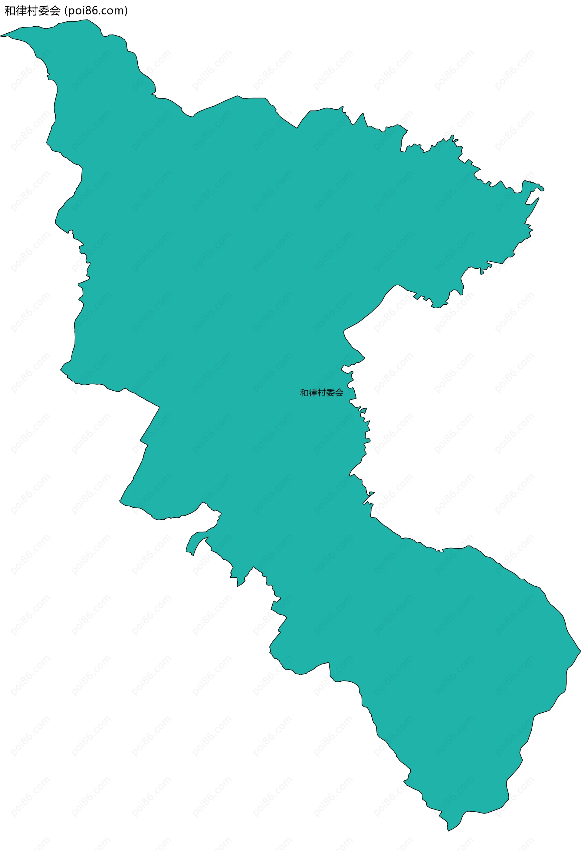 和律村委会边界地图