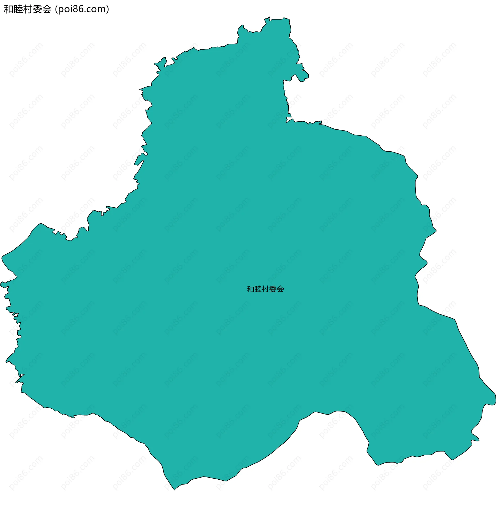 和睦村委会边界地图