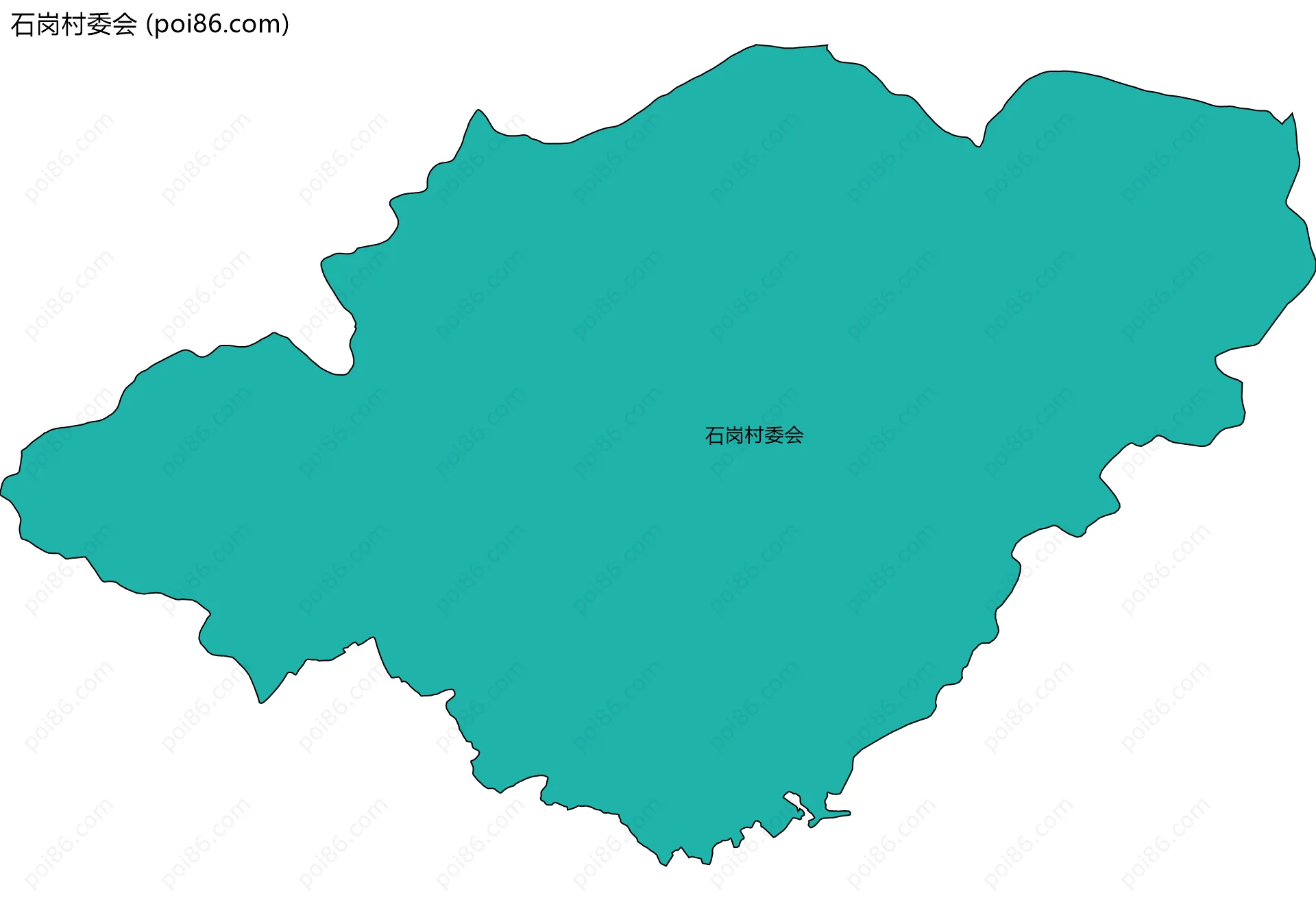 石岗村委会边界地图