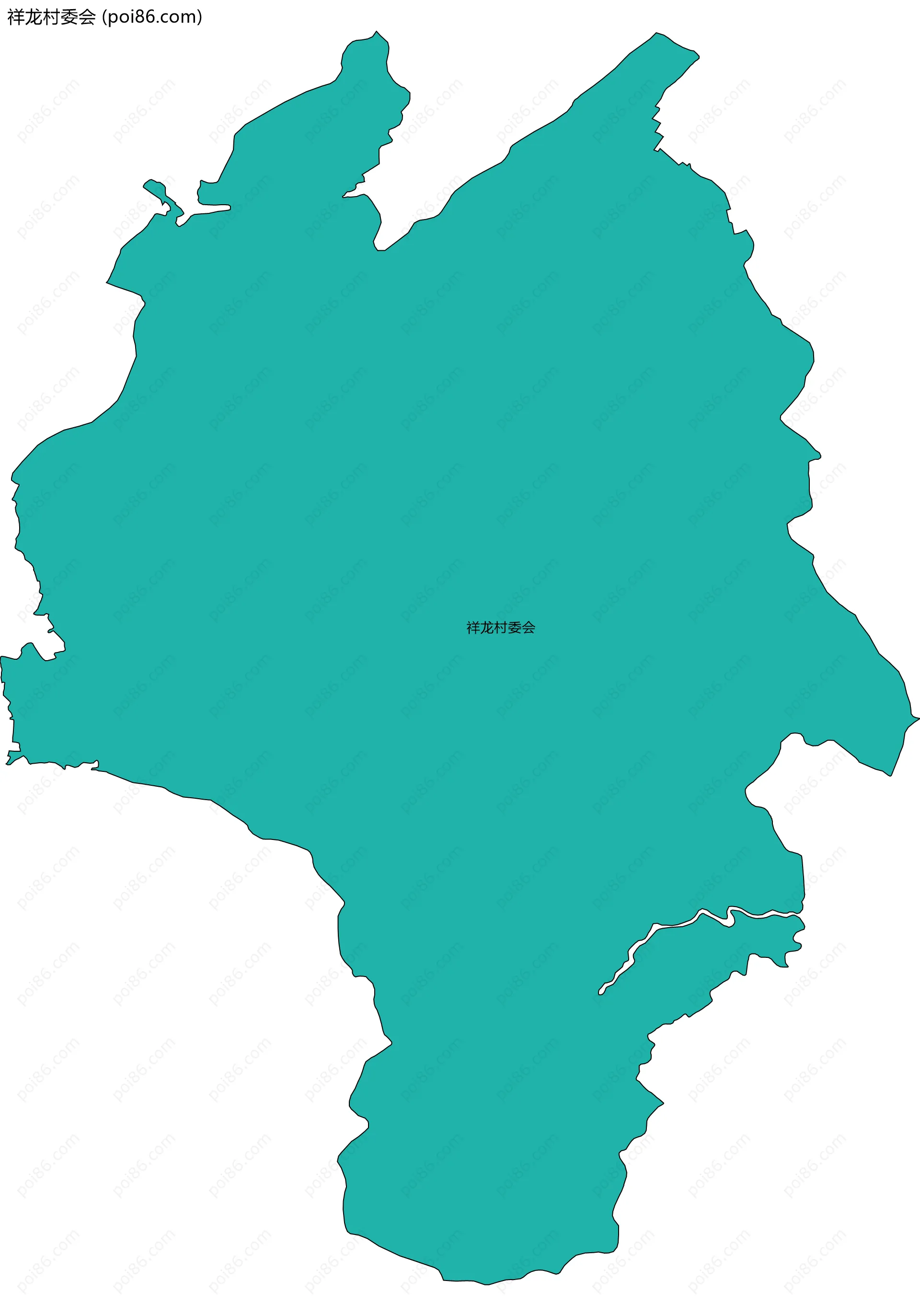 祥龙村委会边界地图