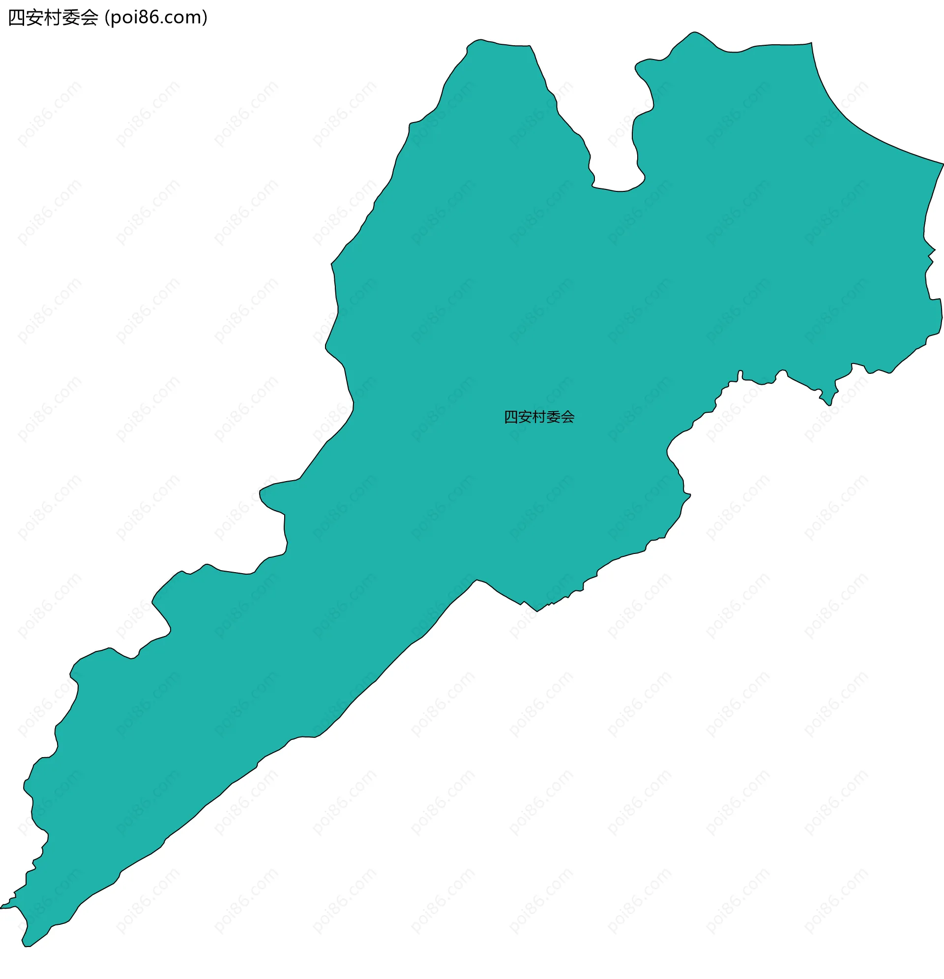 四安村委会边界地图