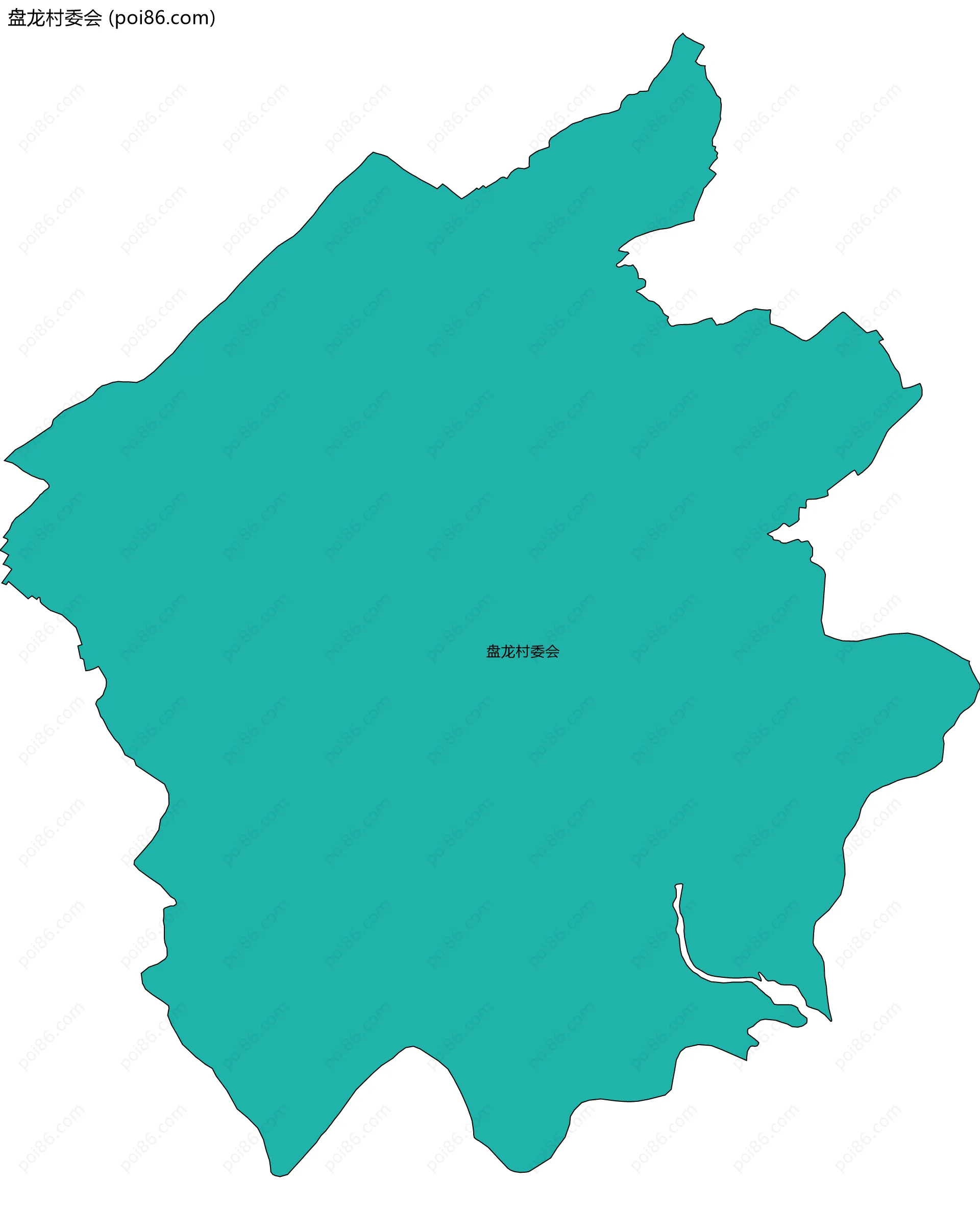 盘龙村委会边界地图