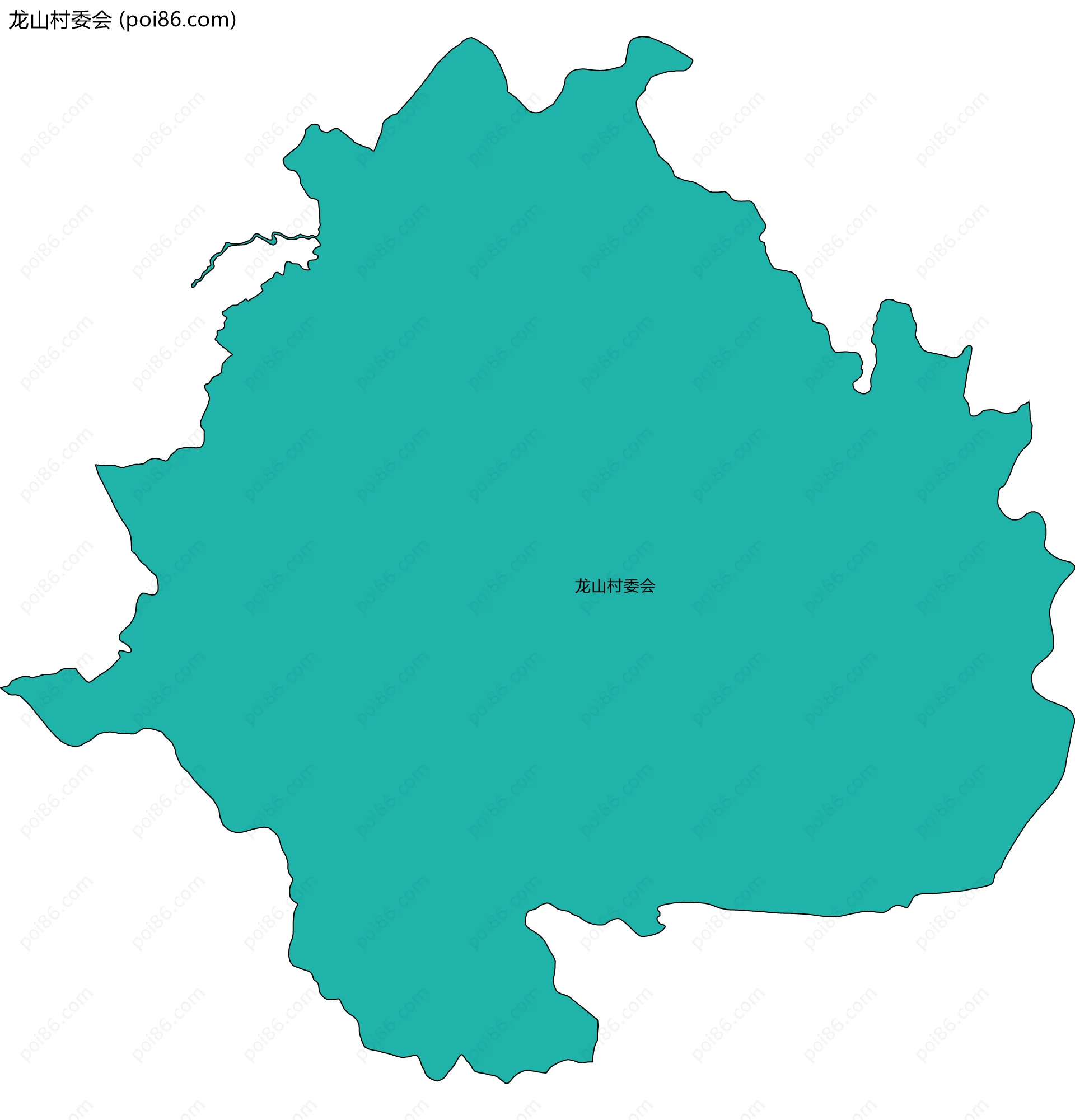 龙山村委会边界地图