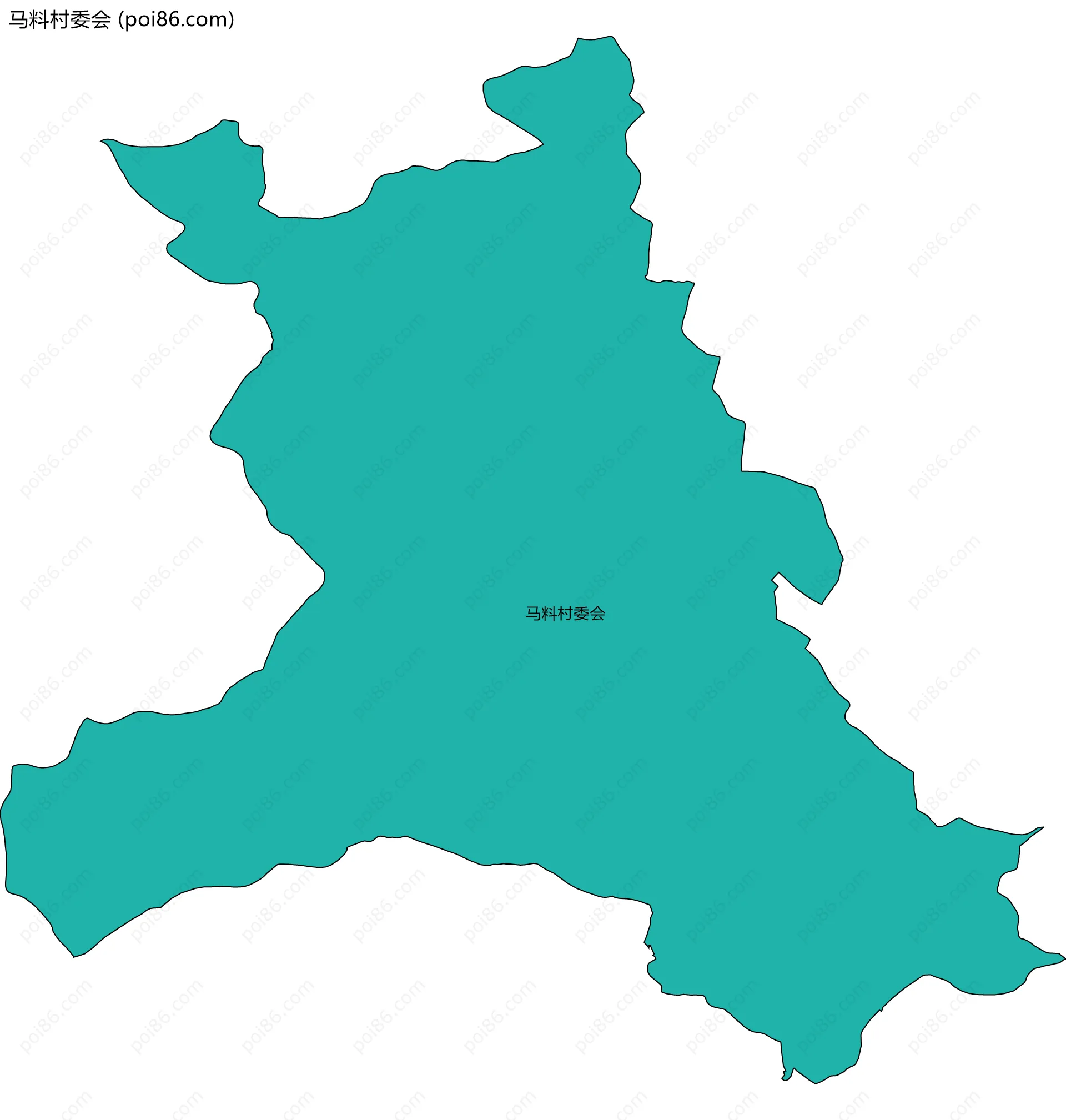 马料村委会边界地图