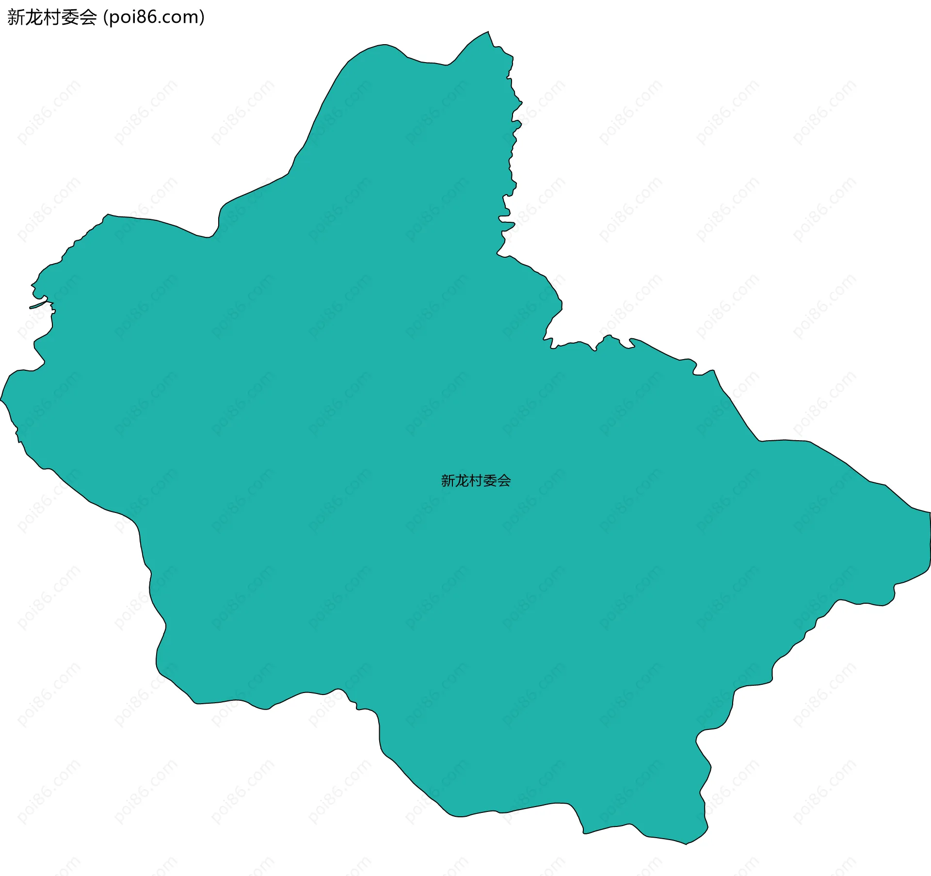 新龙村委会边界地图