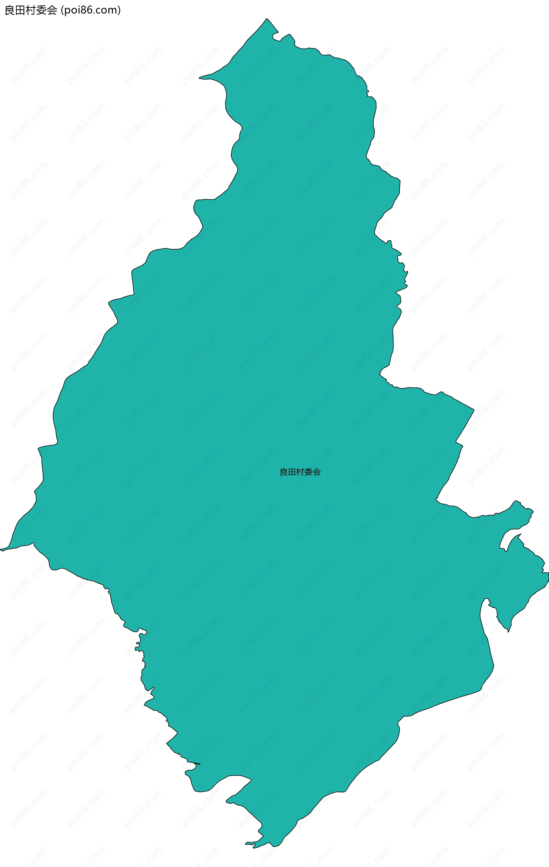 良田村委会边界地图