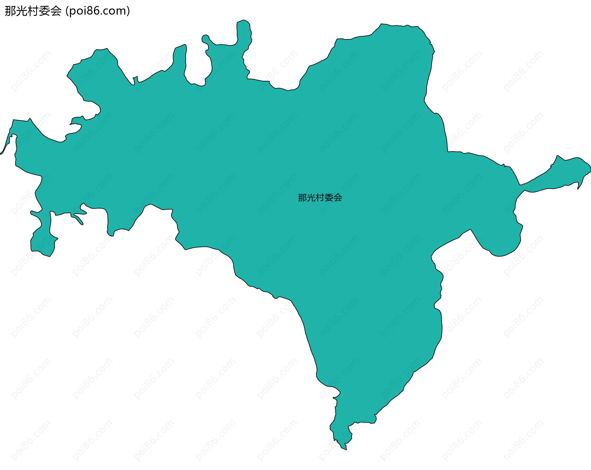 那光村委会边界地图
