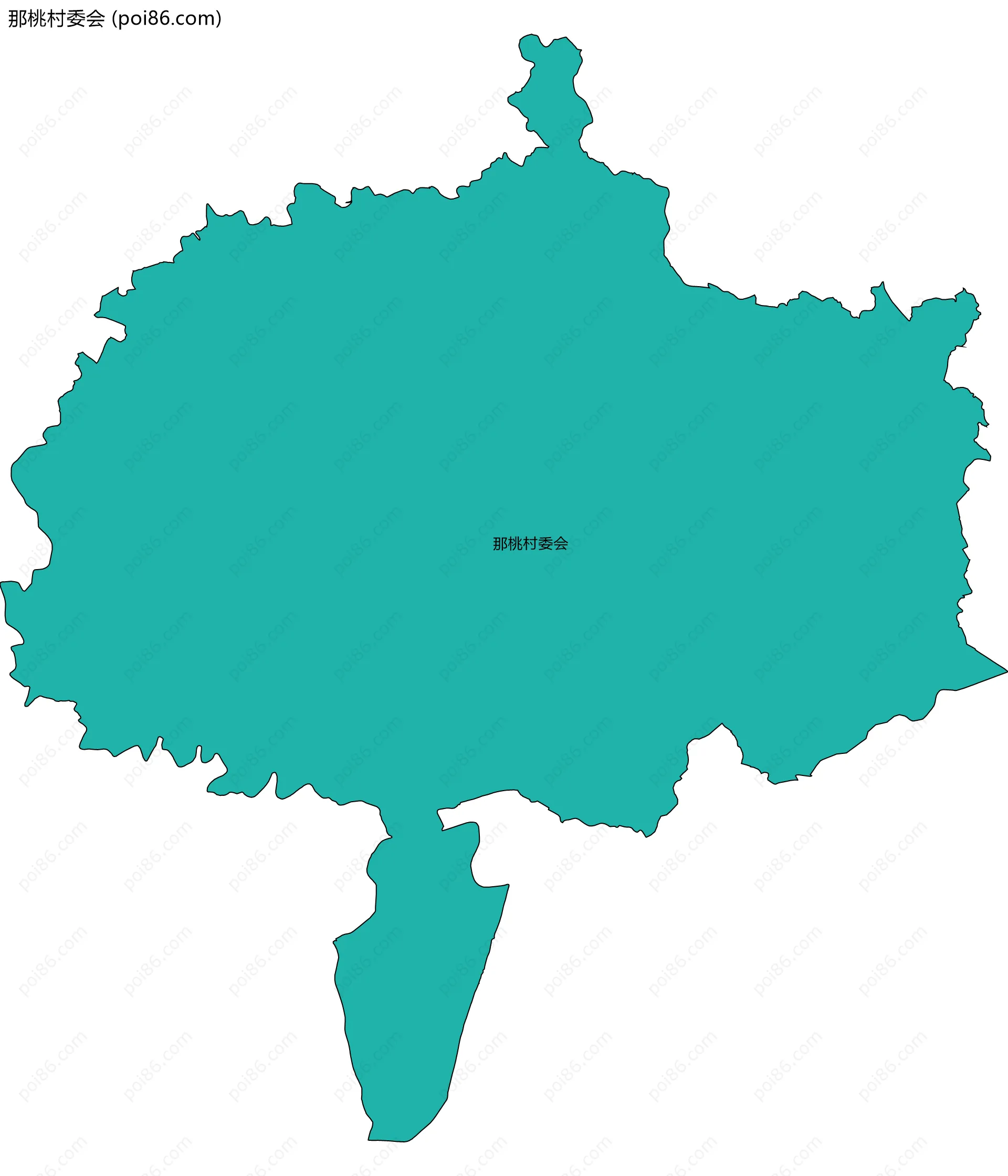 那桃村委会边界地图
