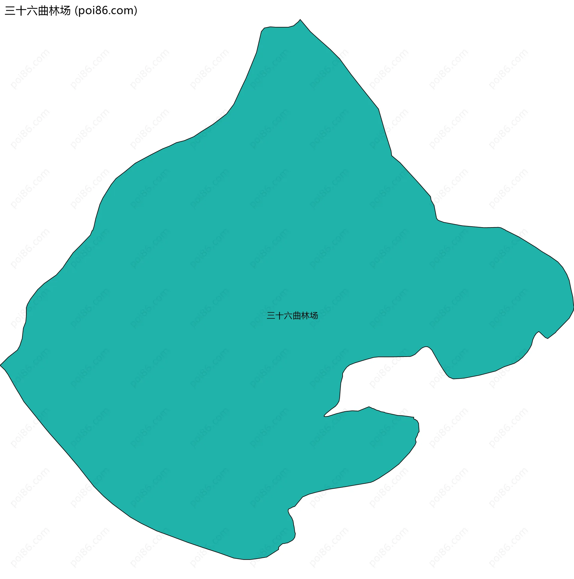 三十六曲林场边界地图