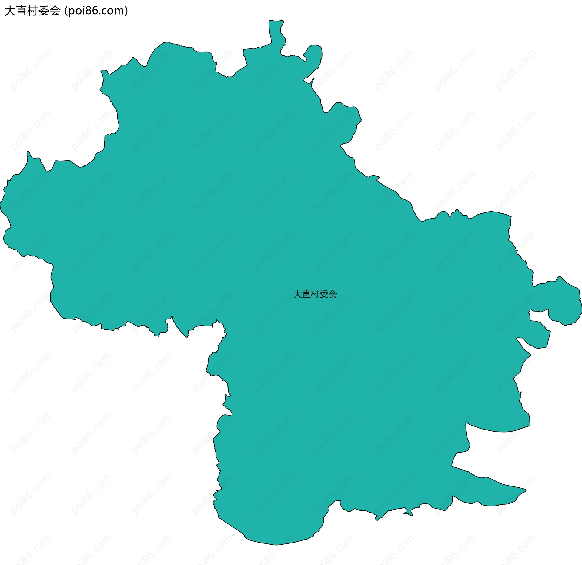 大直村委会边界地图