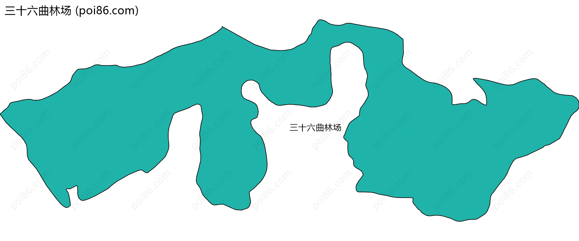 三十六曲林场边界地图