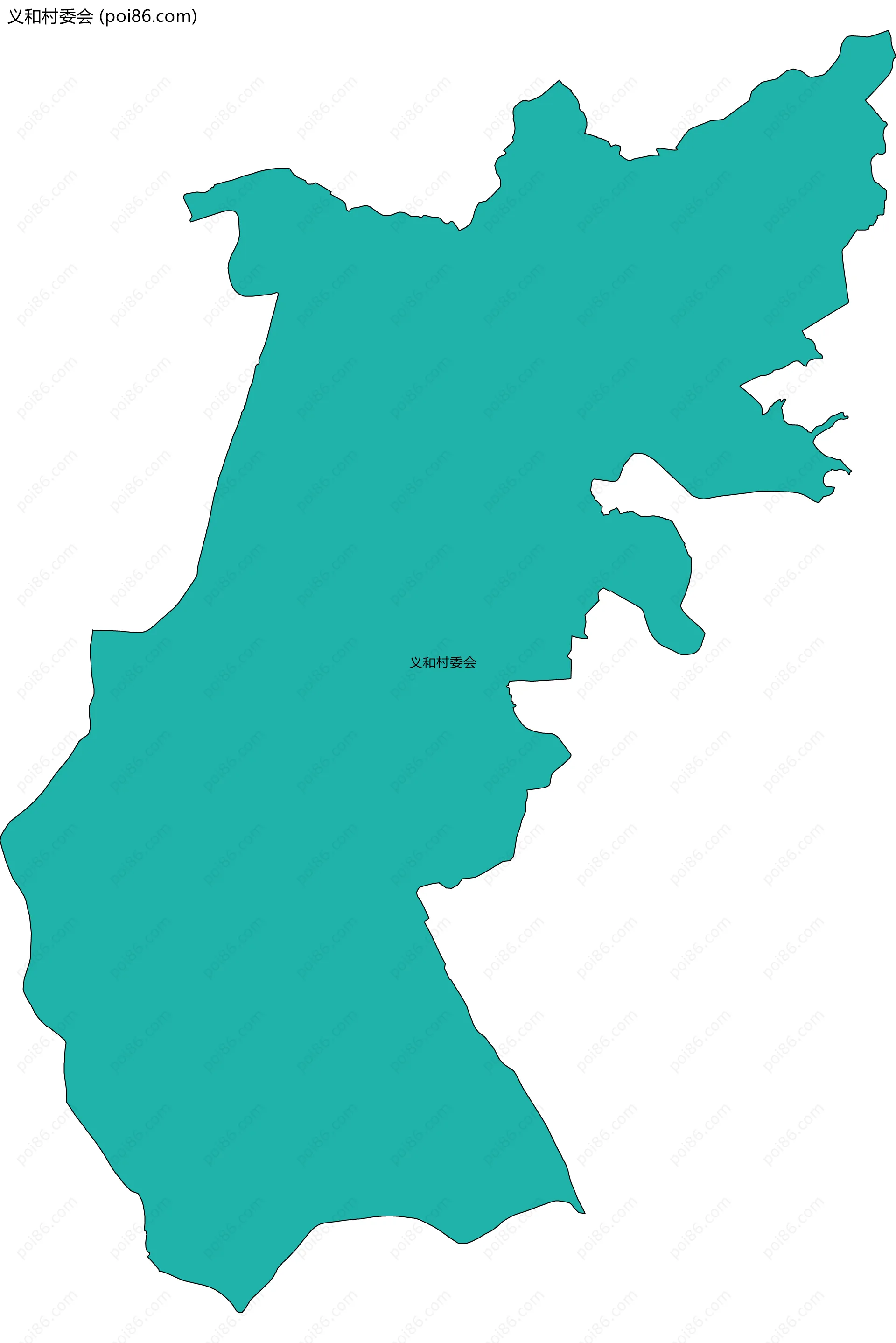 义和村委会边界地图