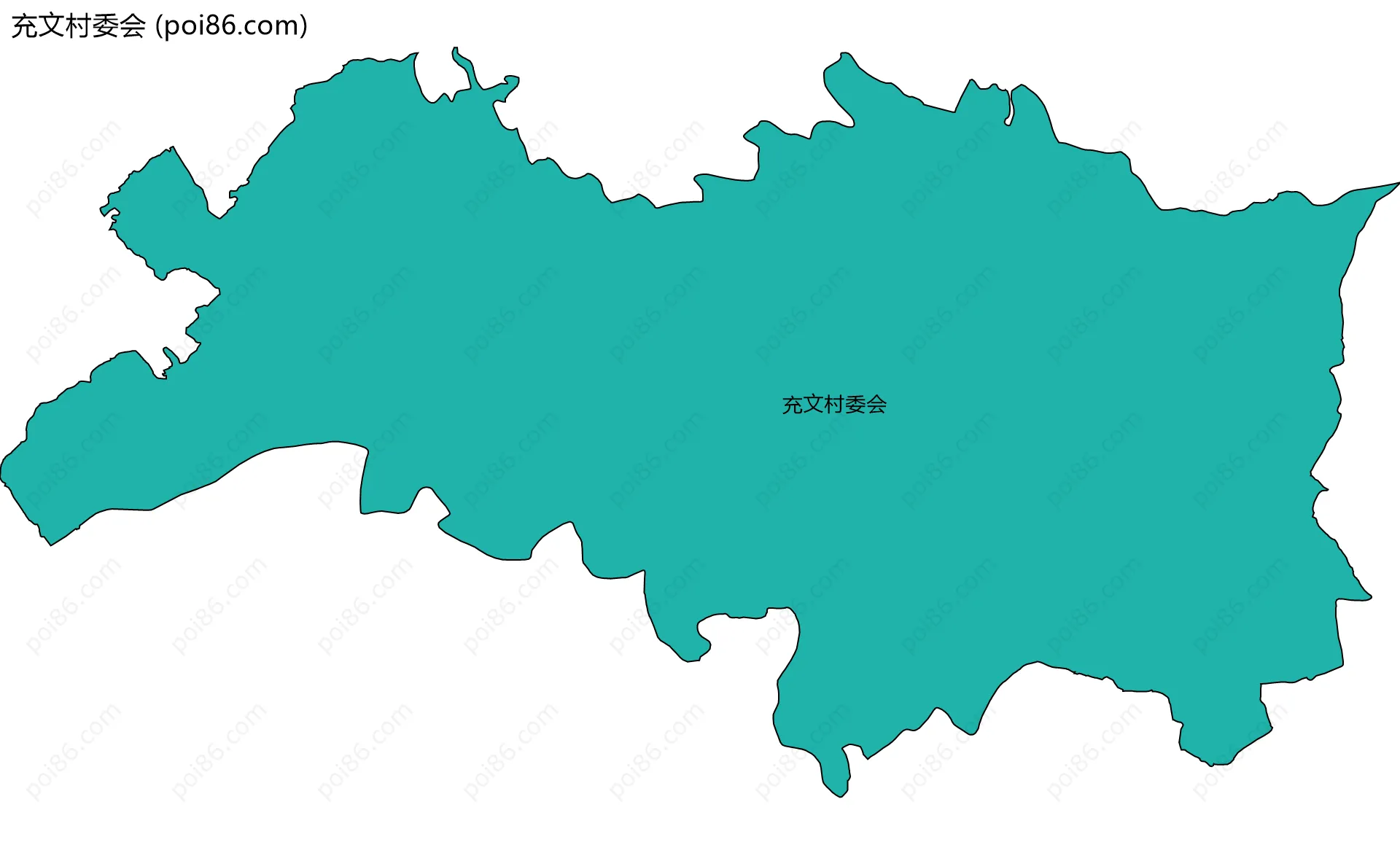 充文村委会边界地图