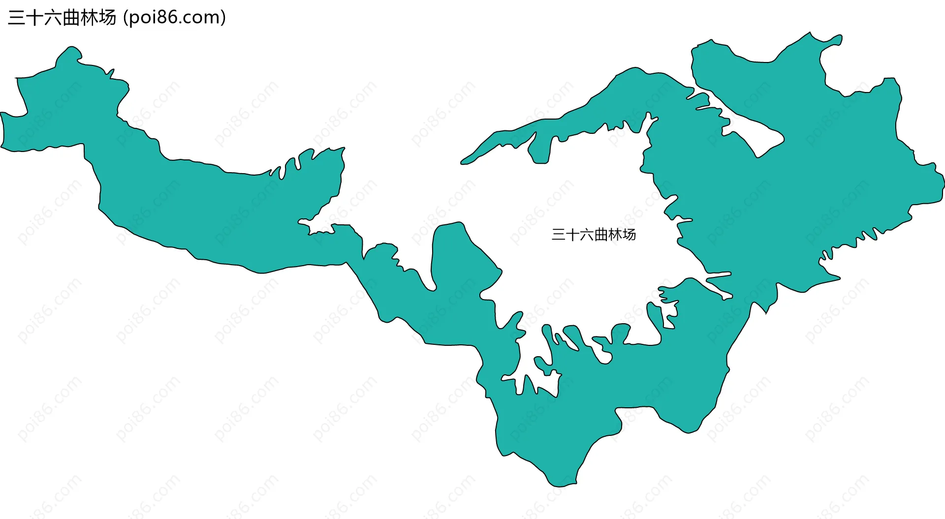 三十六曲林场边界地图