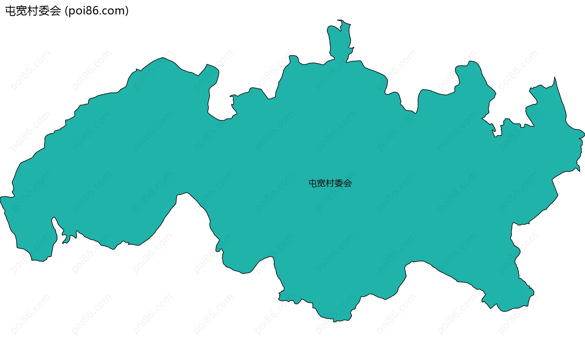 屯宽村委会边界地图