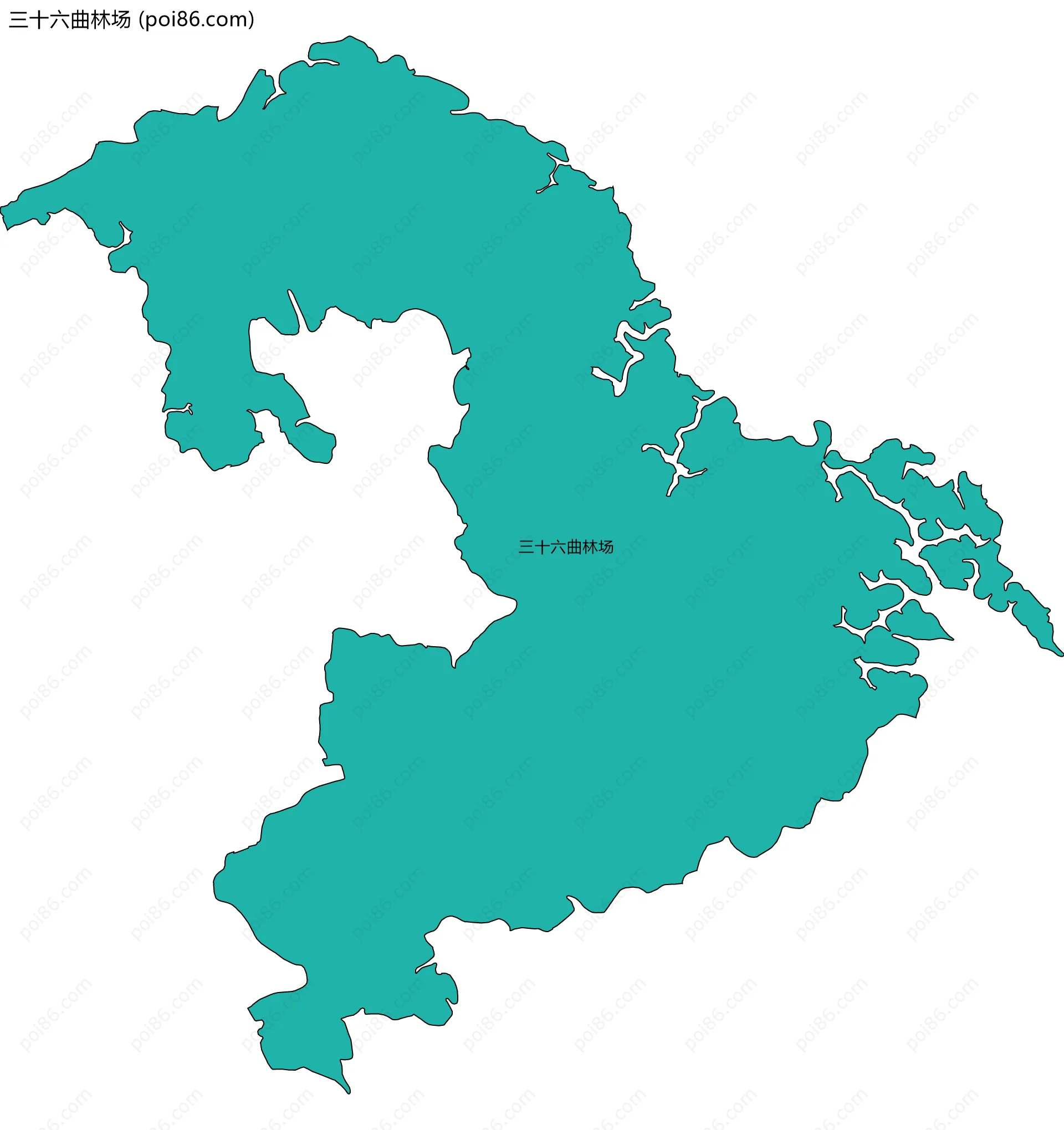 三十六曲林场边界地图