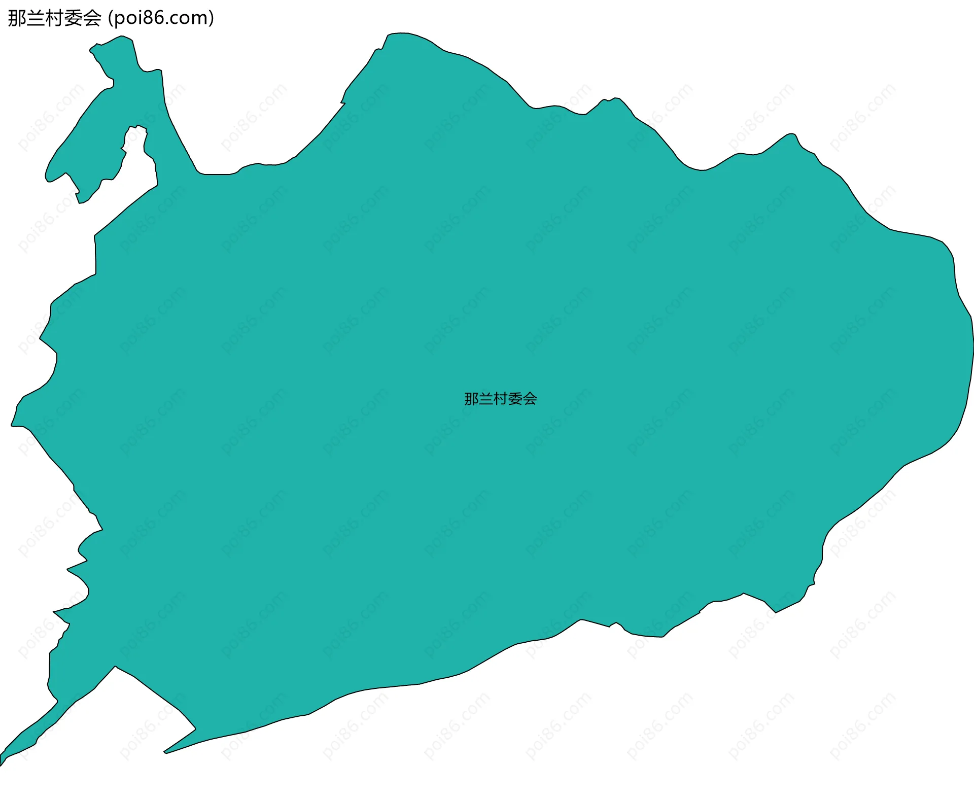 那兰村委会边界地图