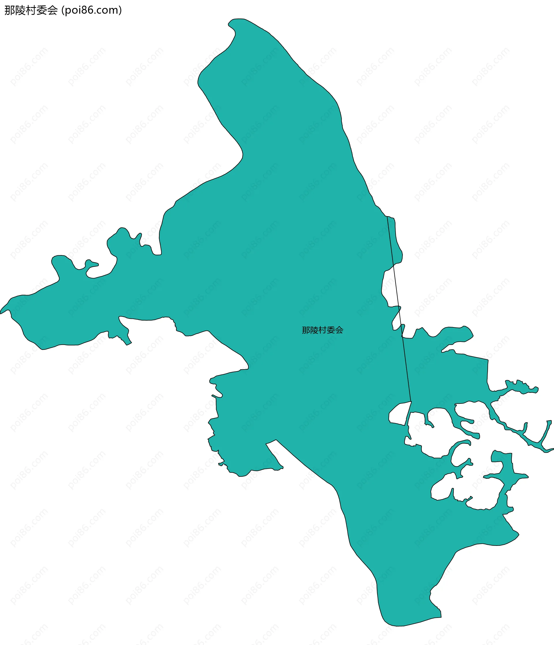 那陵村委会边界地图