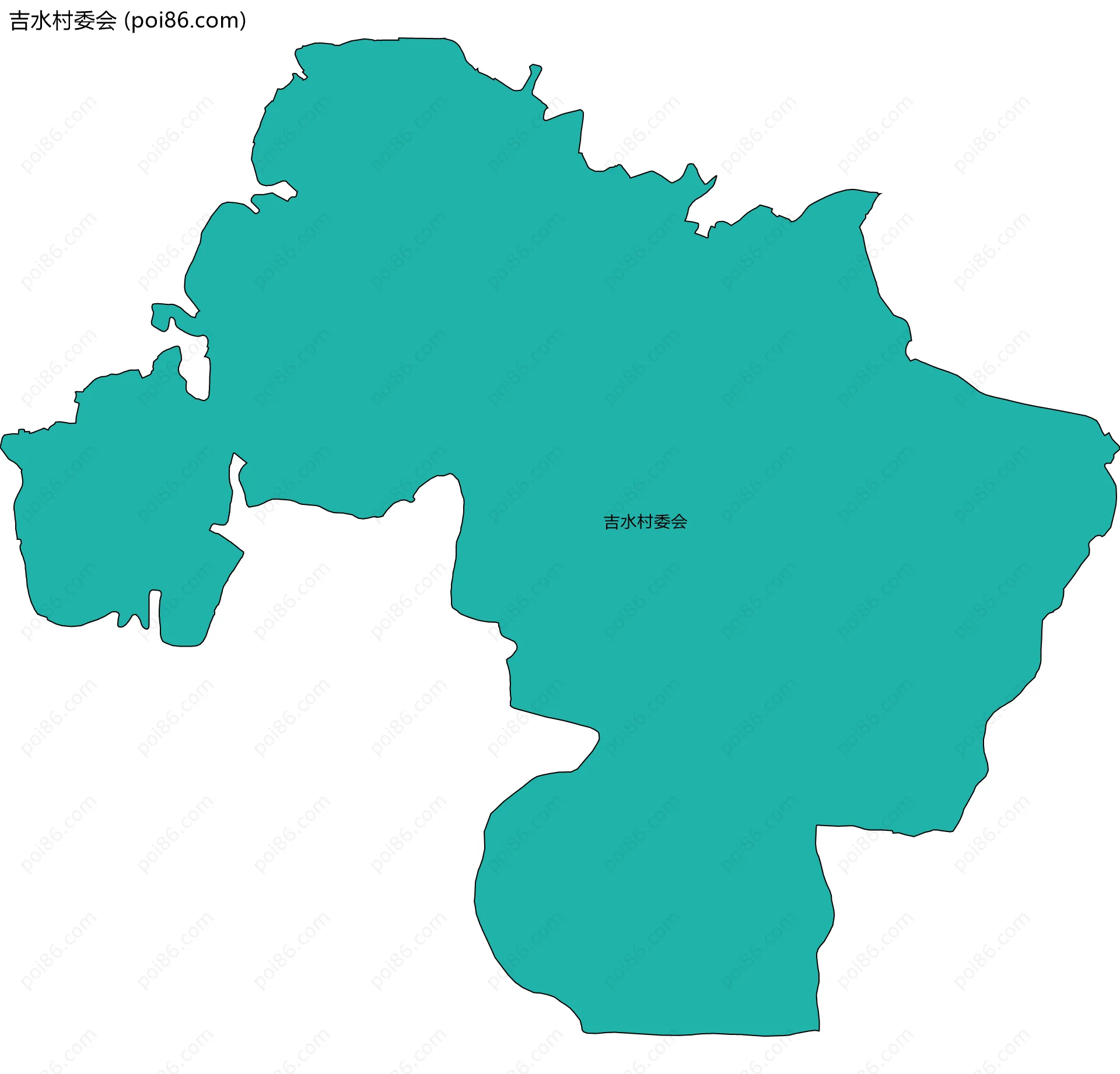 吉水村委会边界地图