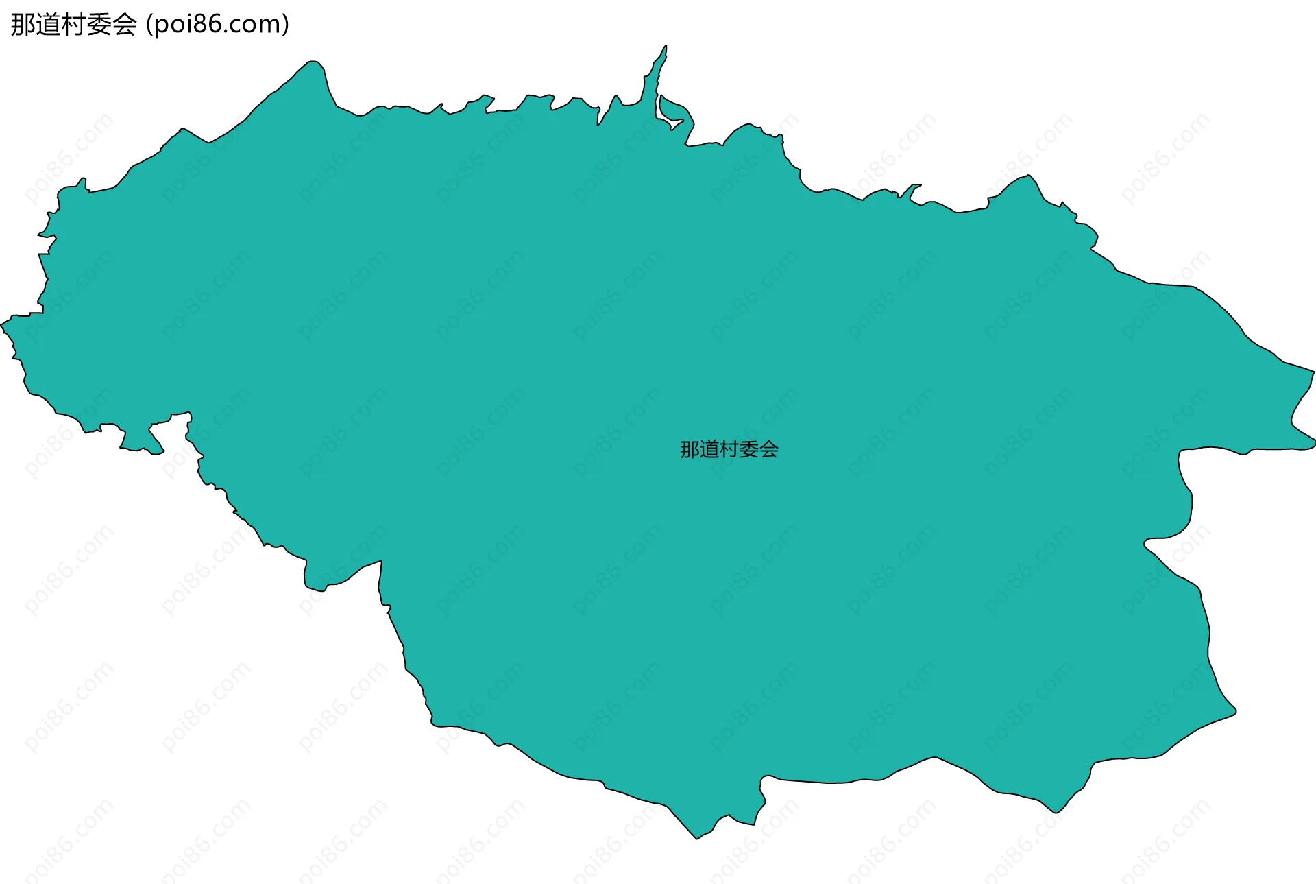 那道村委会边界地图