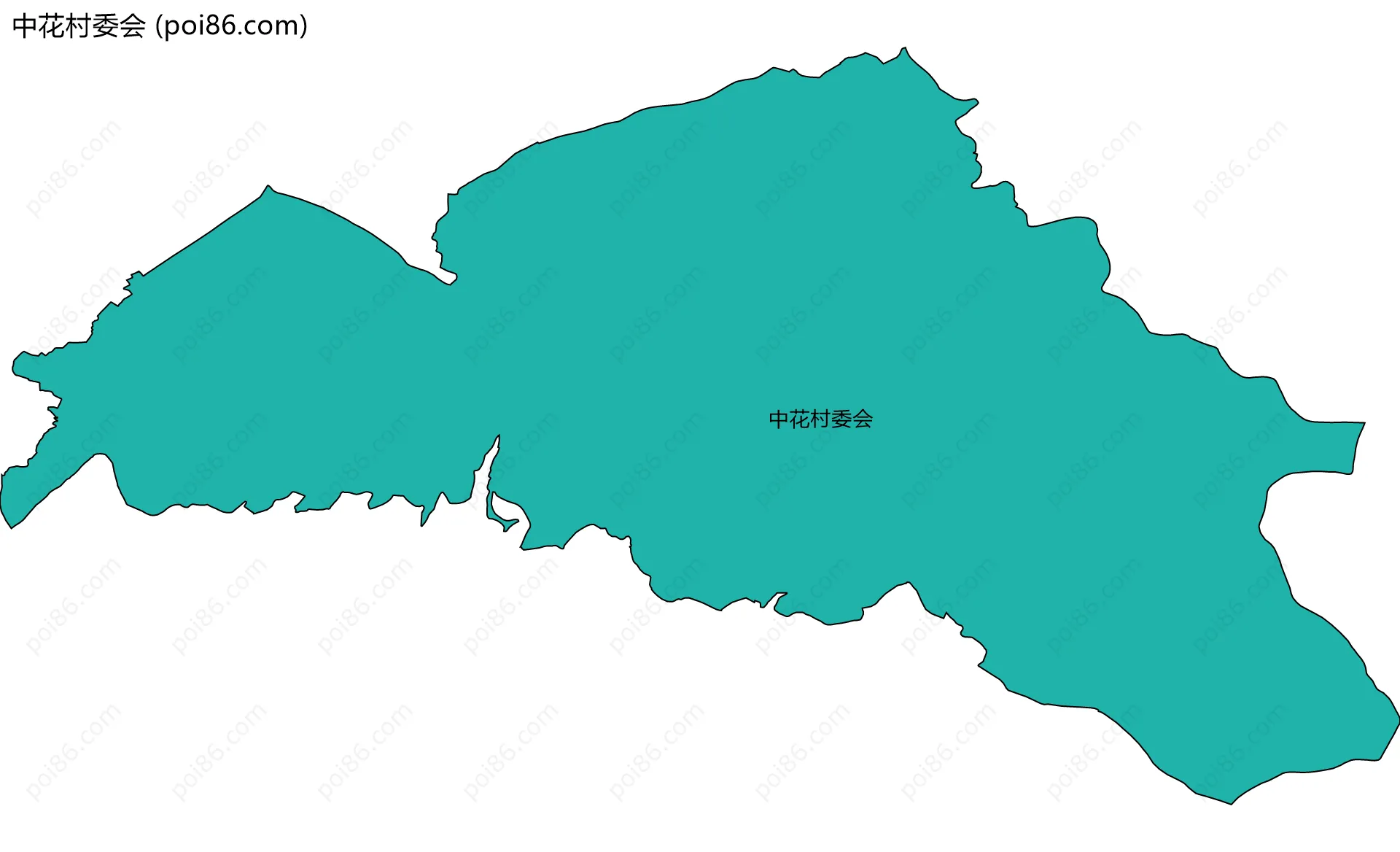 中花村委会边界地图