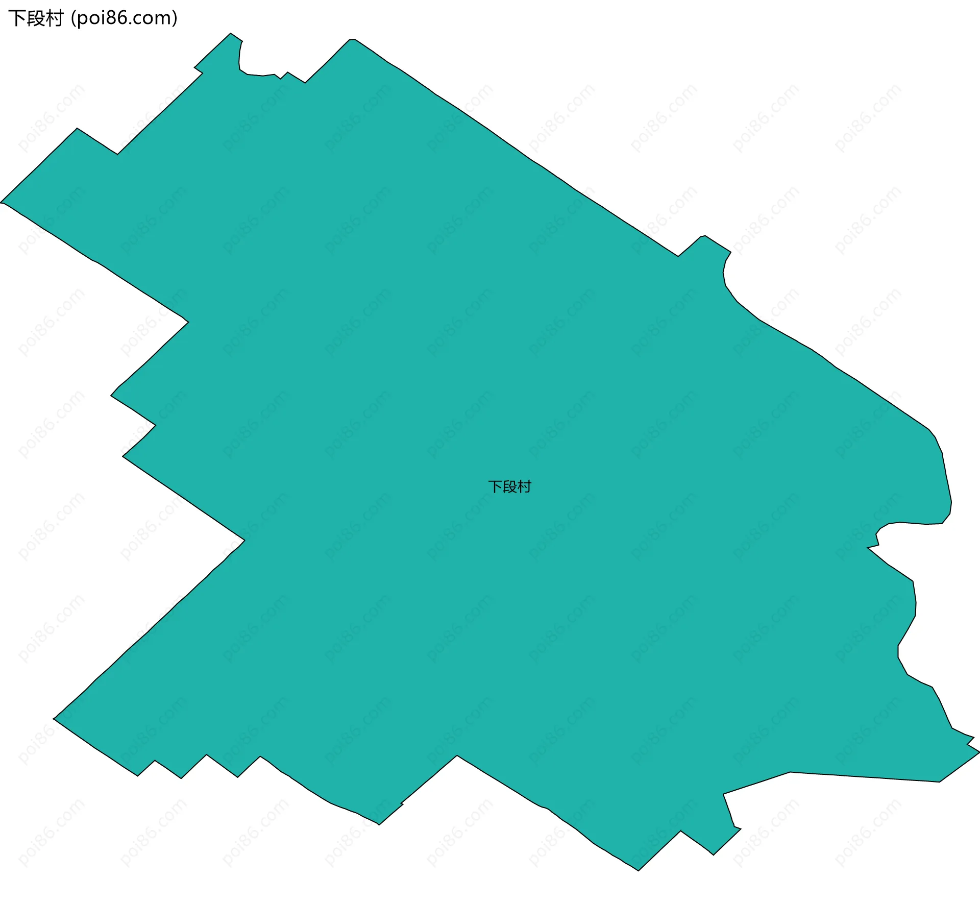 下段村边界地图