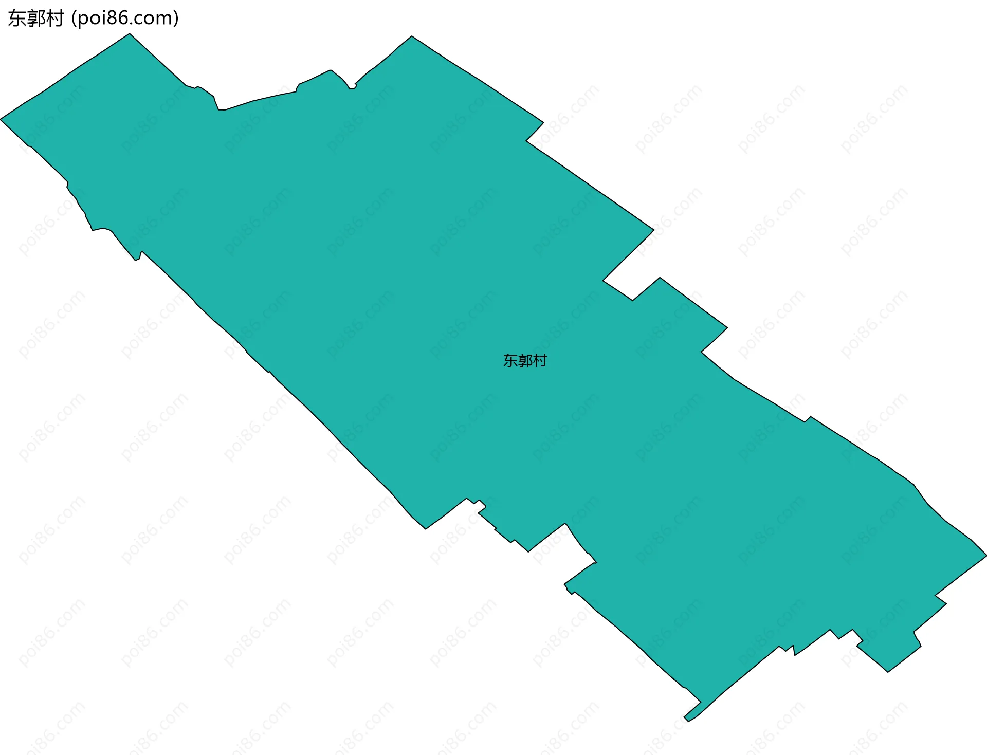 东郭村边界地图
