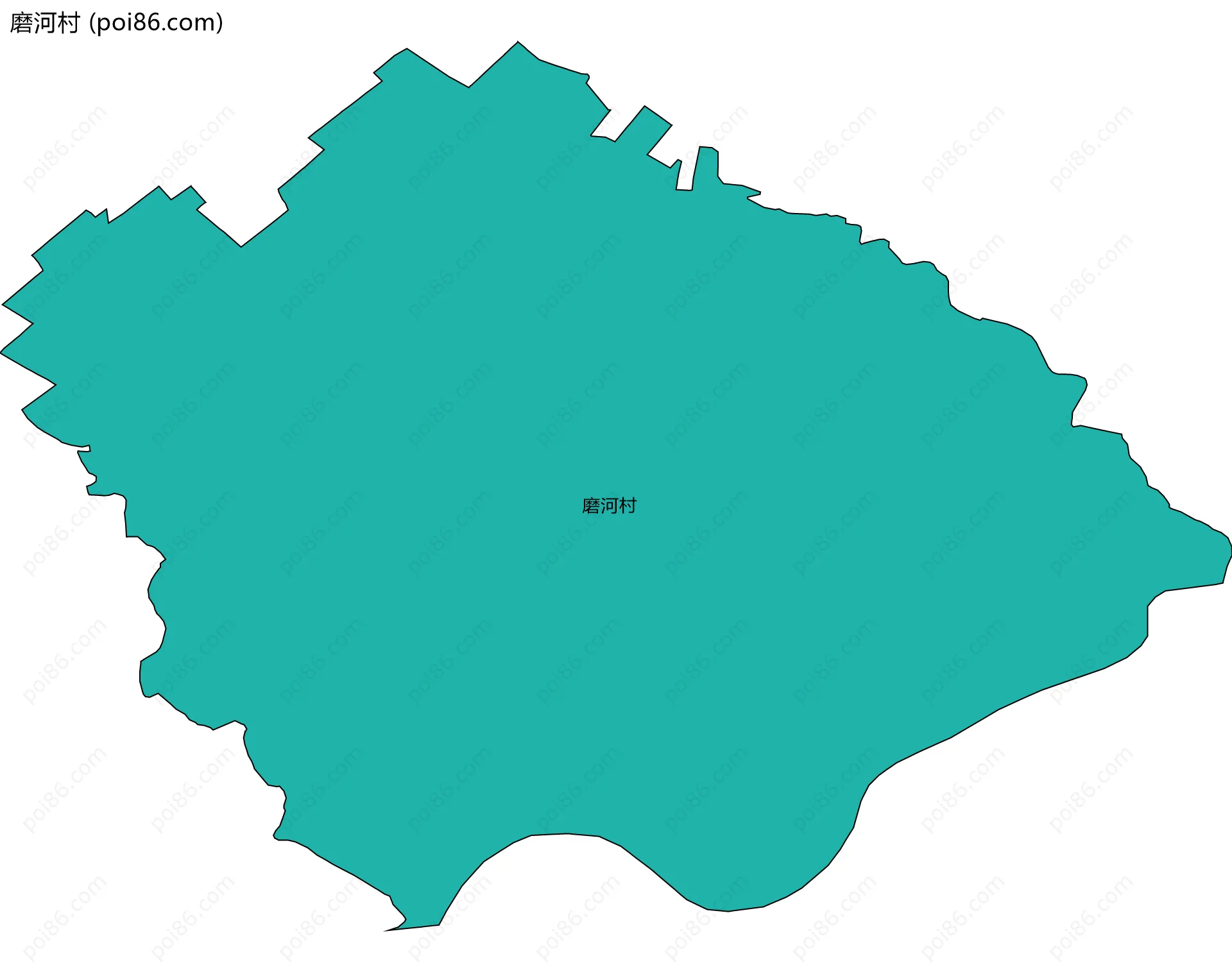 磨河村边界地图