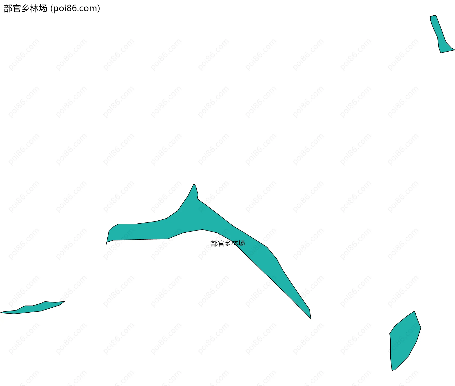 部官乡林场边界地图