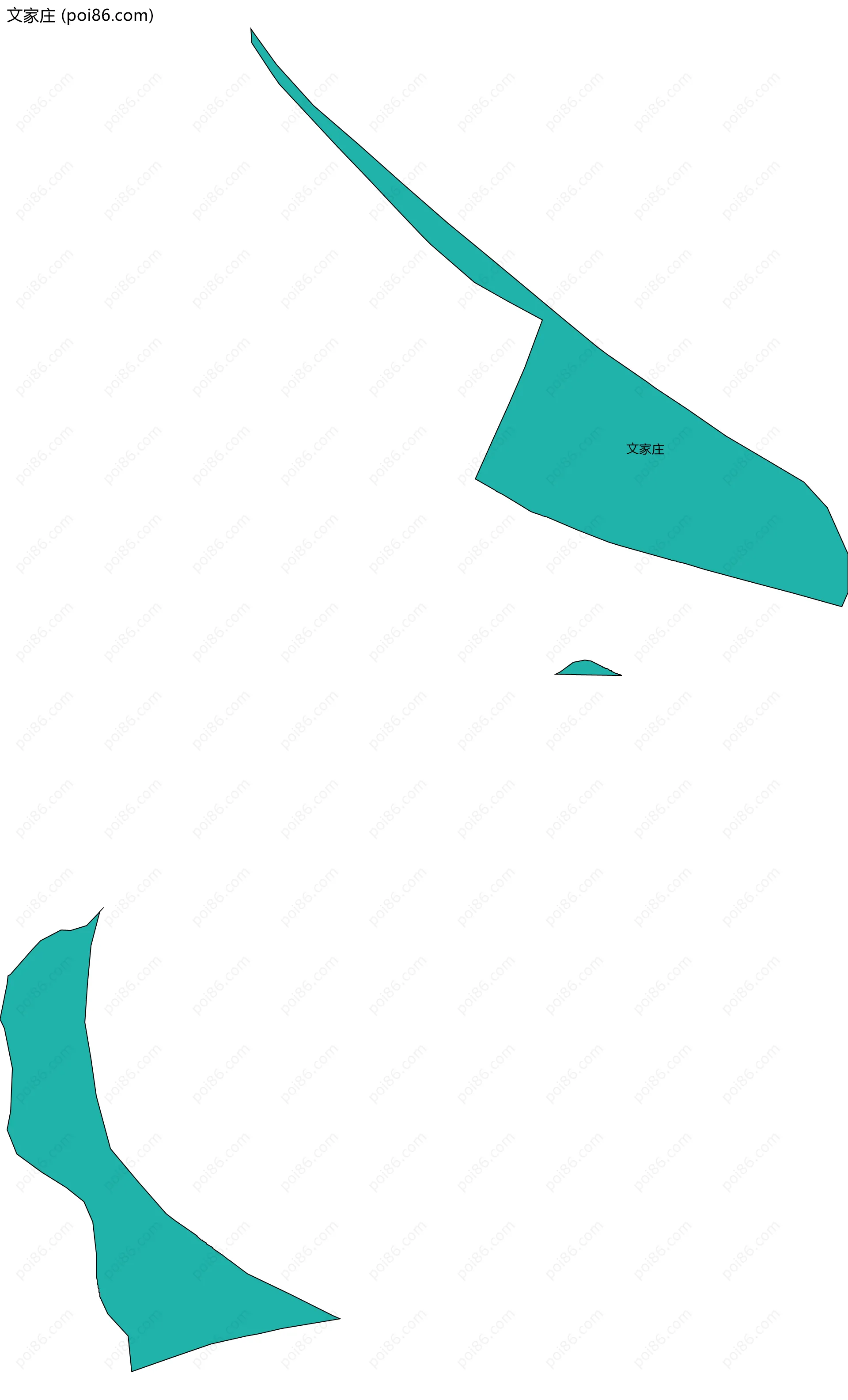 文家庄边界地图