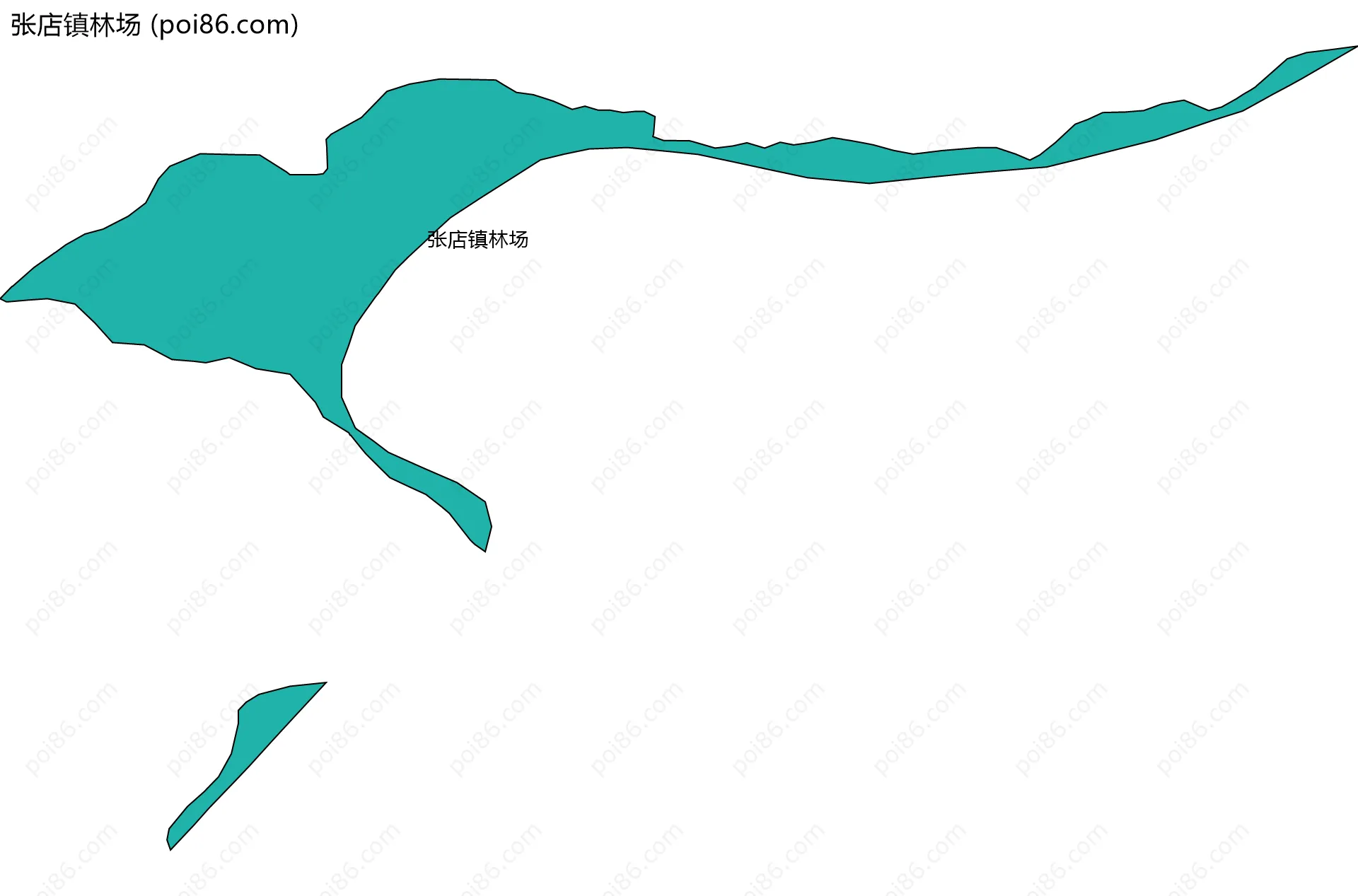 张店镇林场边界地图