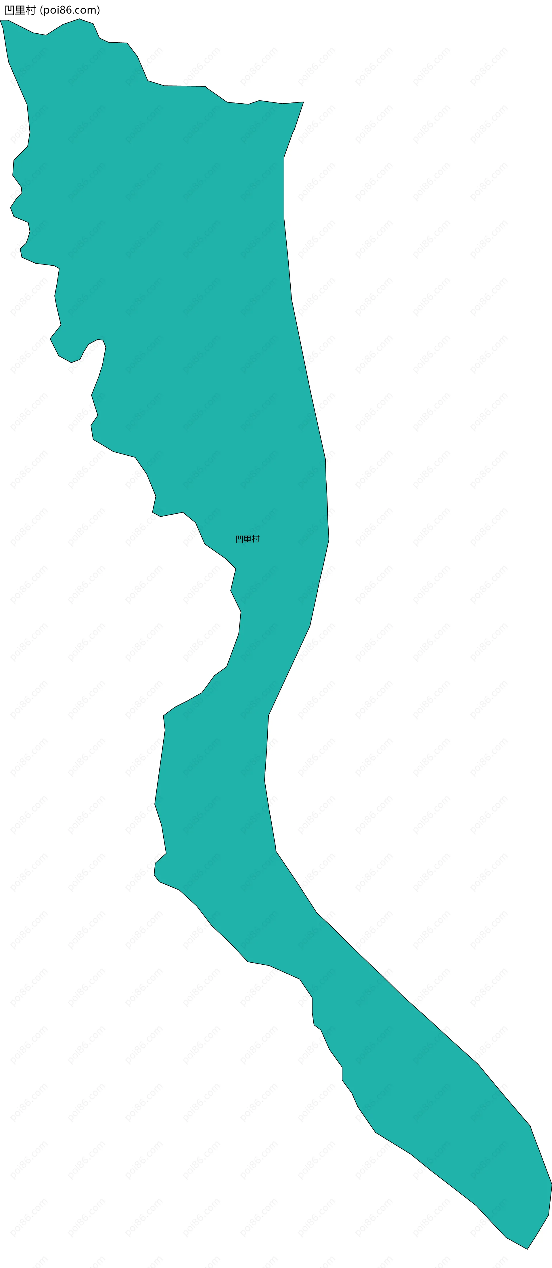 凹里村边界地图