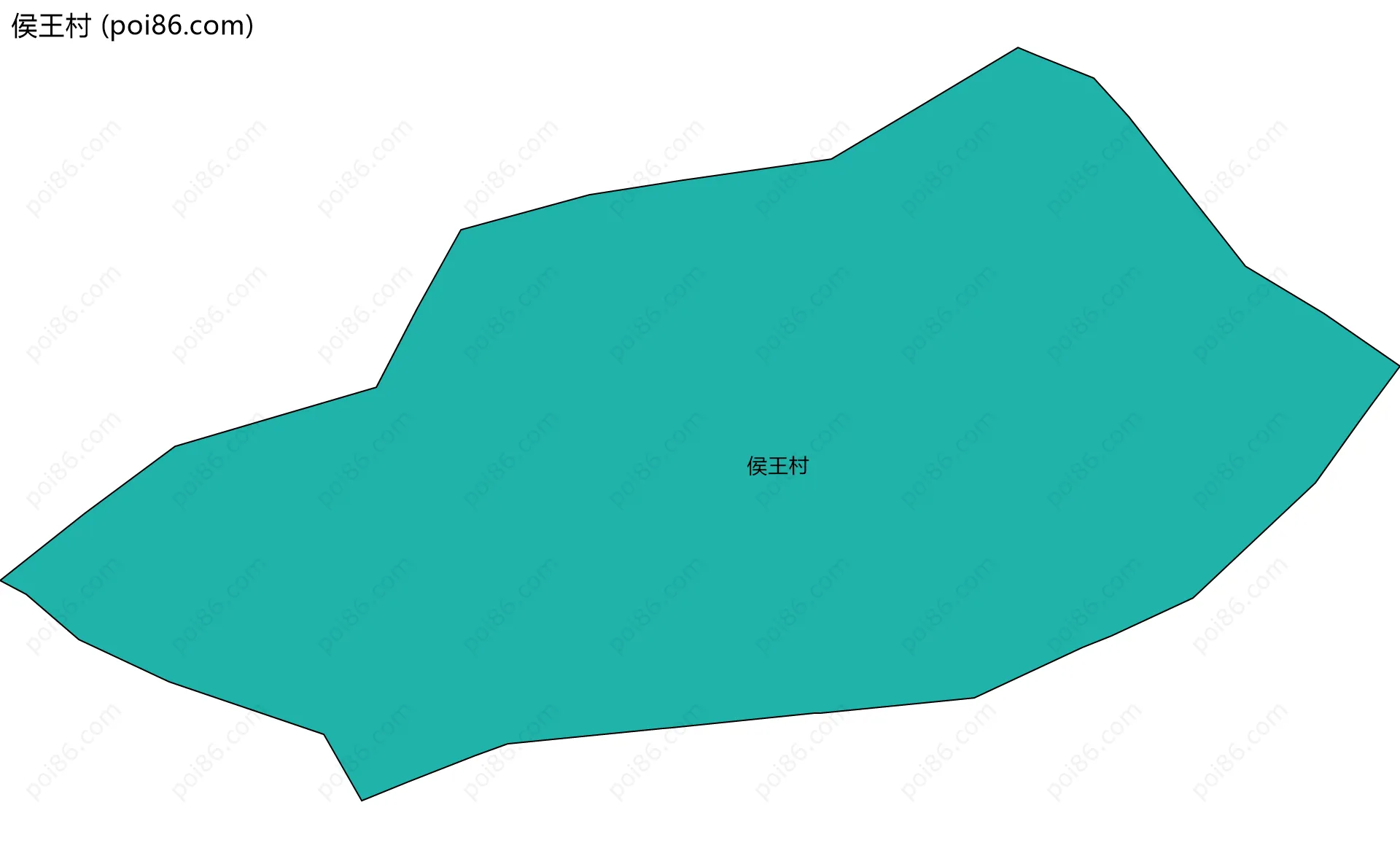 侯王村边界地图