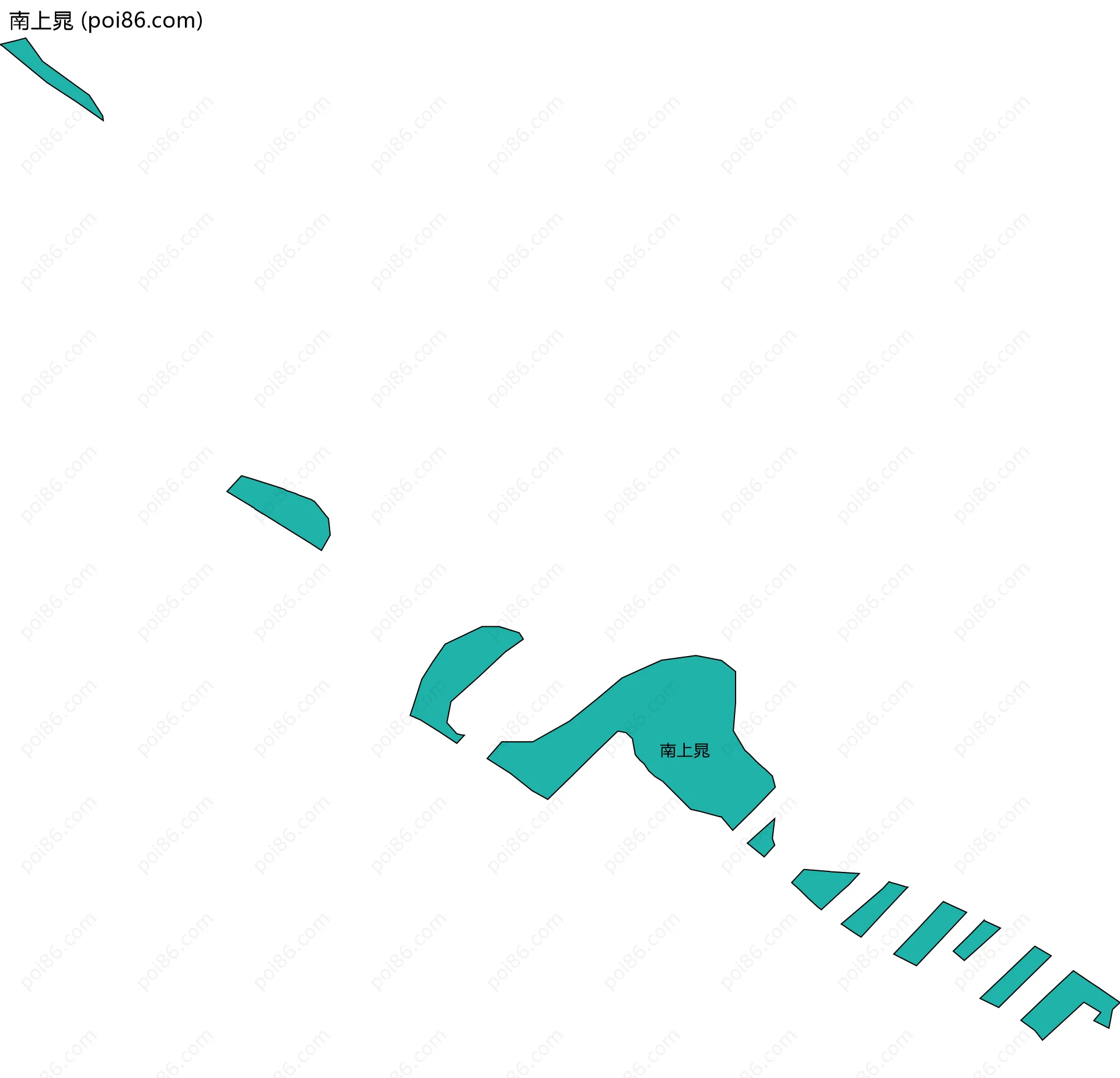 南上晁边界地图