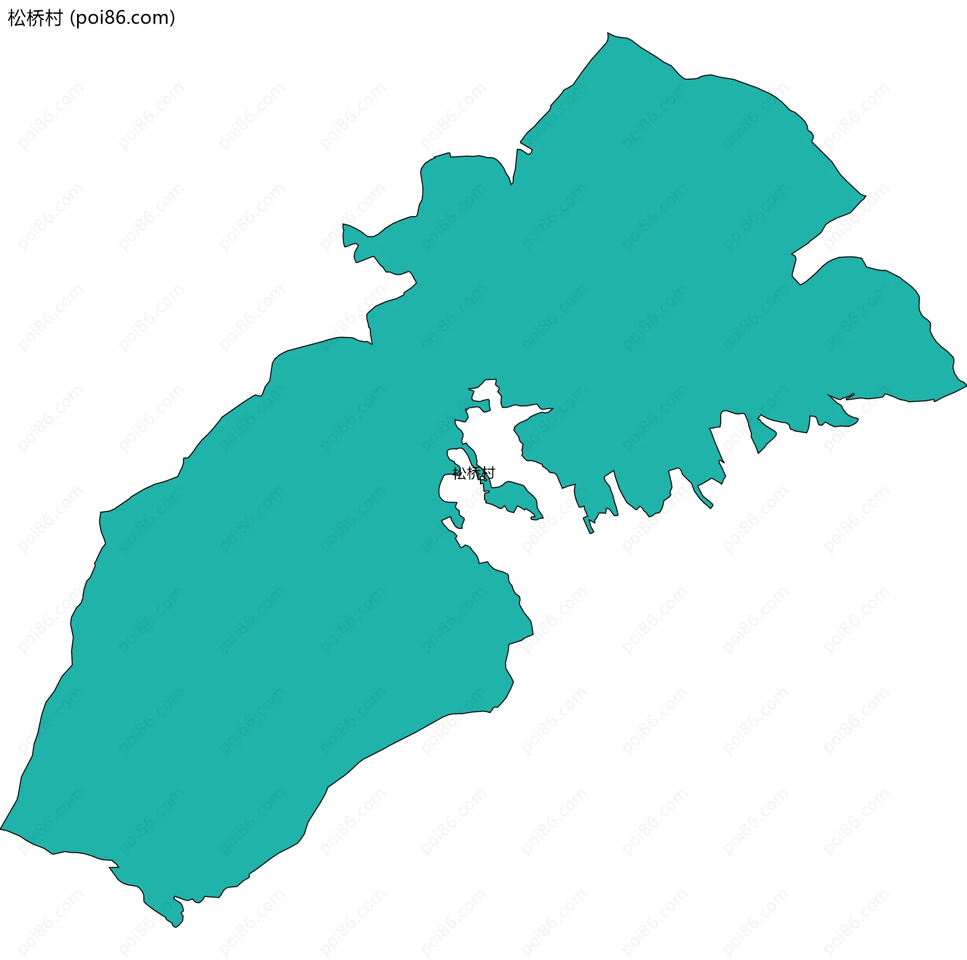 松桥村边界地图