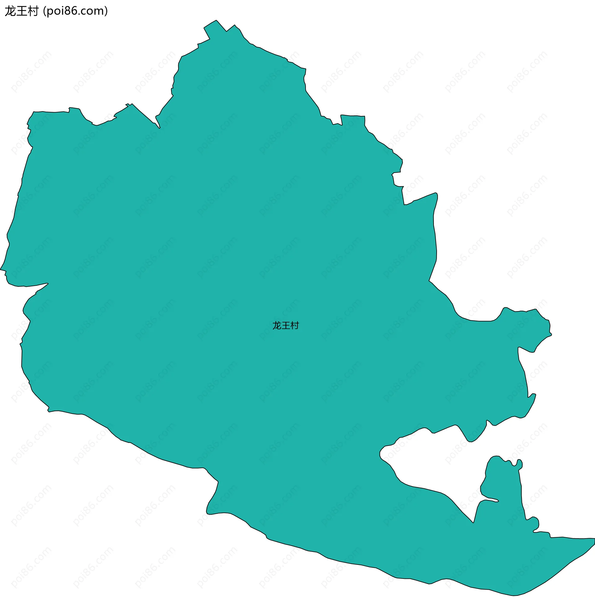 龙王村边界地图