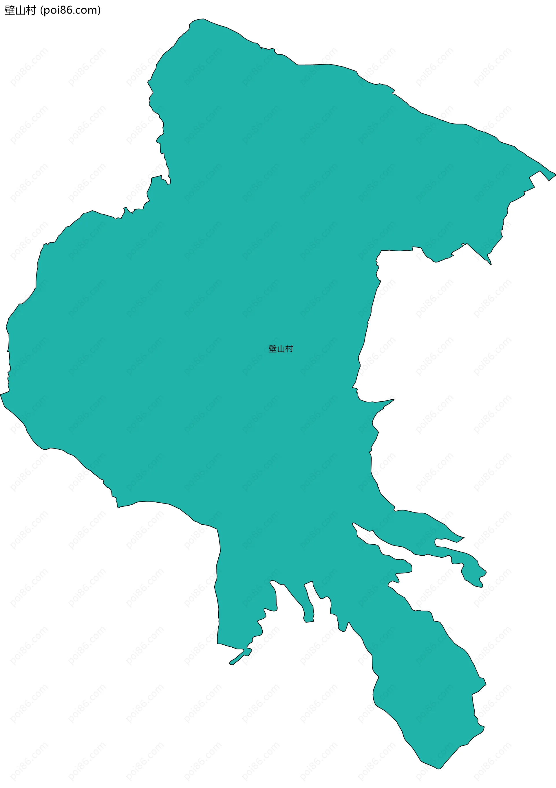 壁山村边界地图