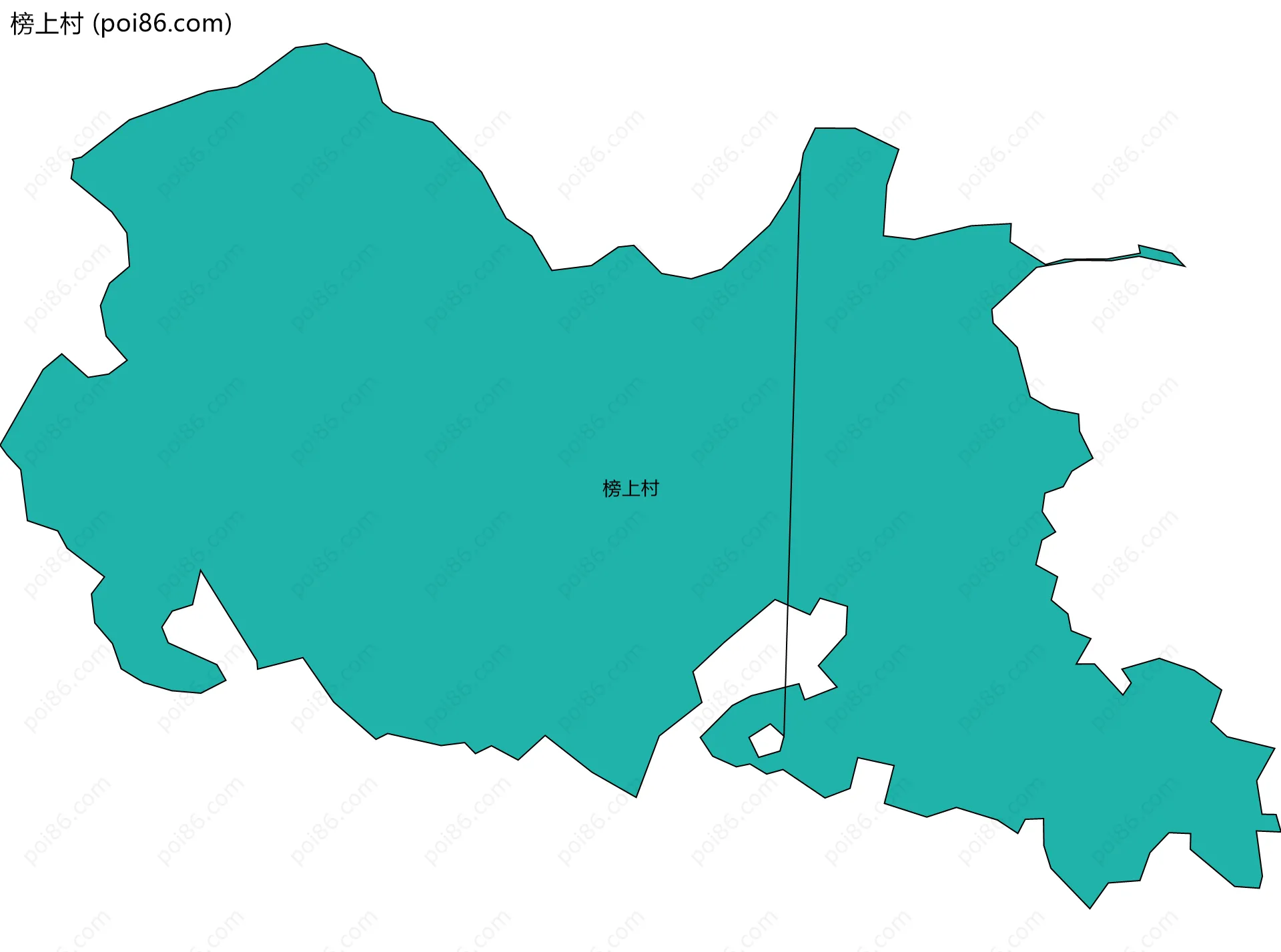 榜上村边界地图