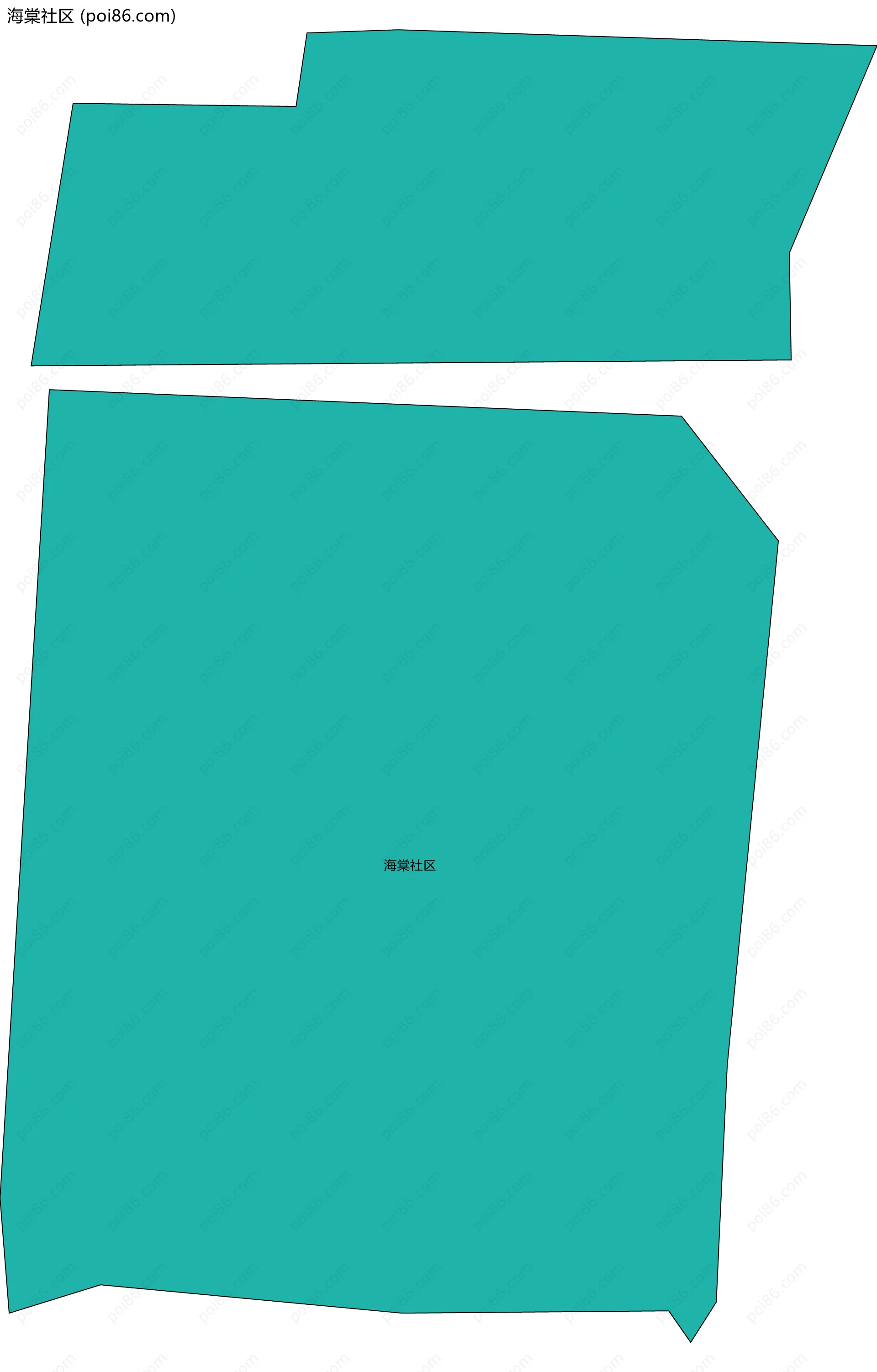 海棠社区边界地图