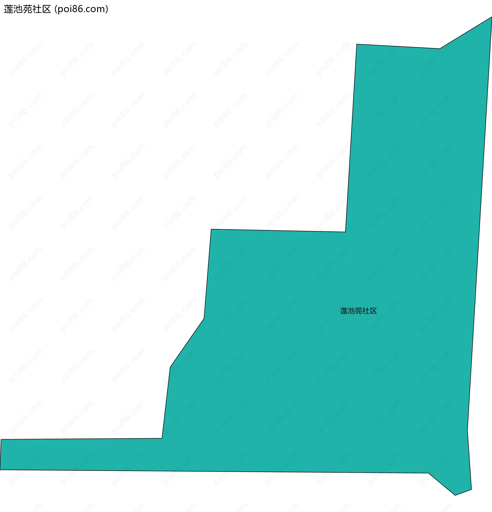 莲池苑社区边界地图