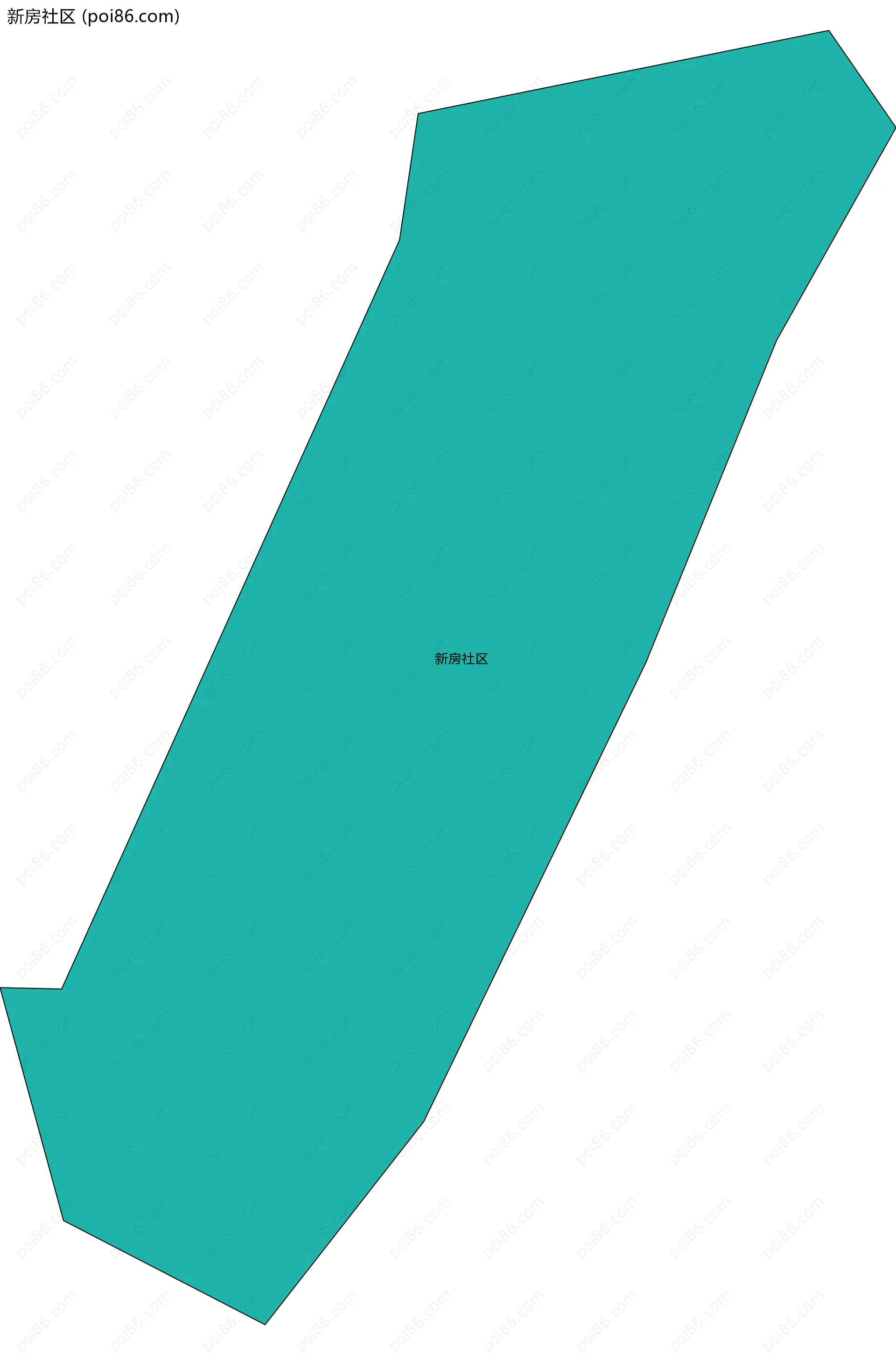 新房社区边界地图