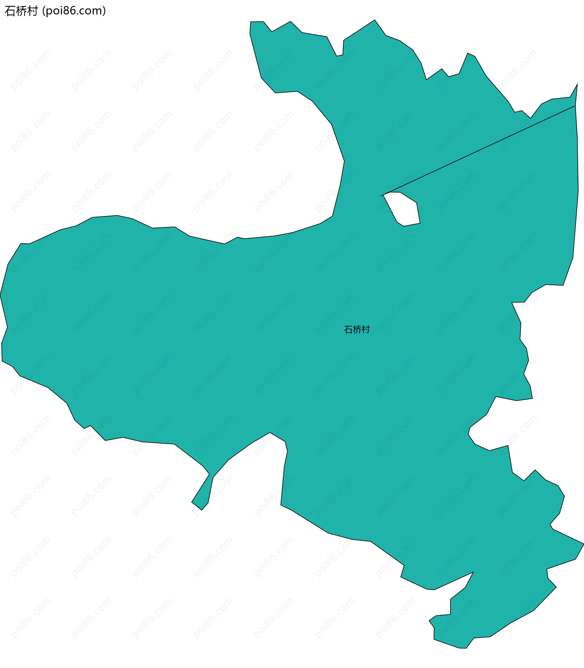 石桥村边界地图