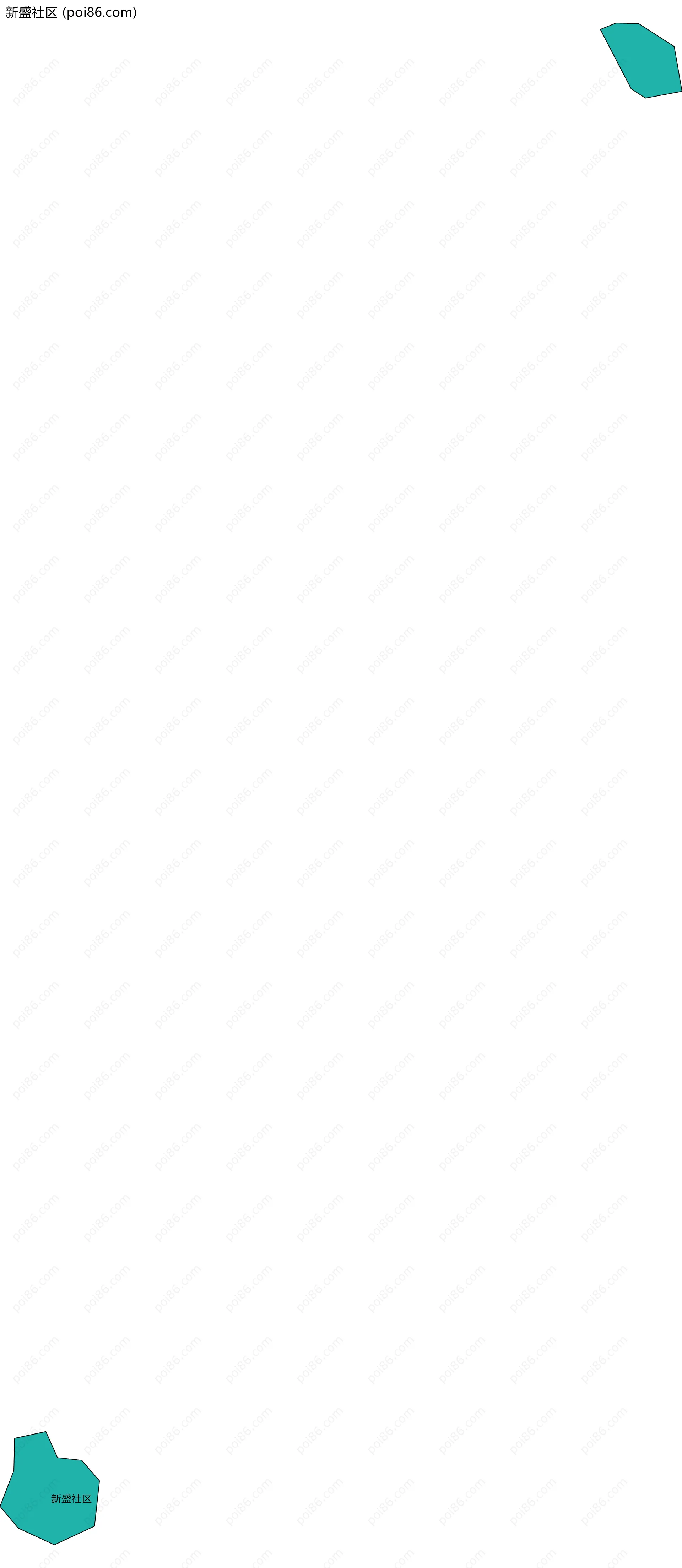 新盛社区边界地图