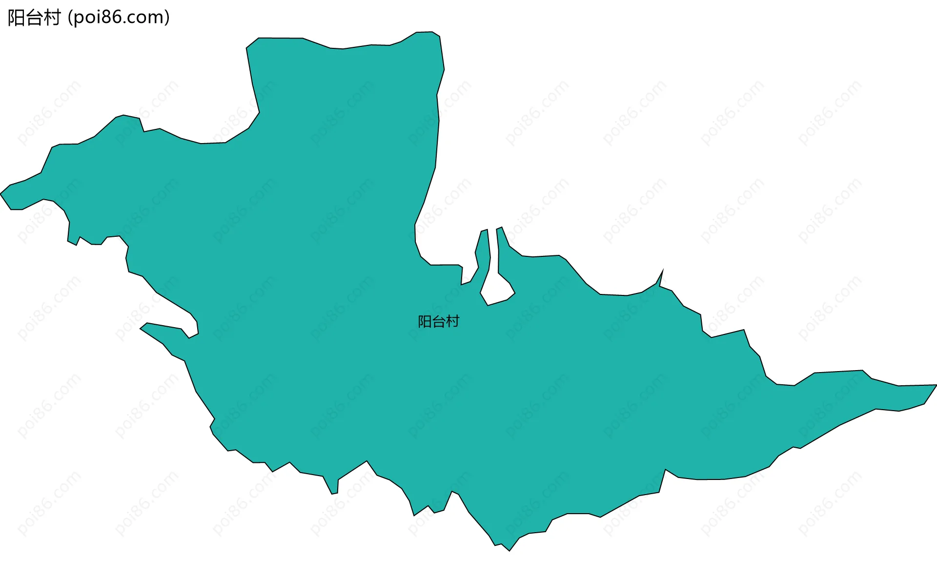 阳台村边界地图