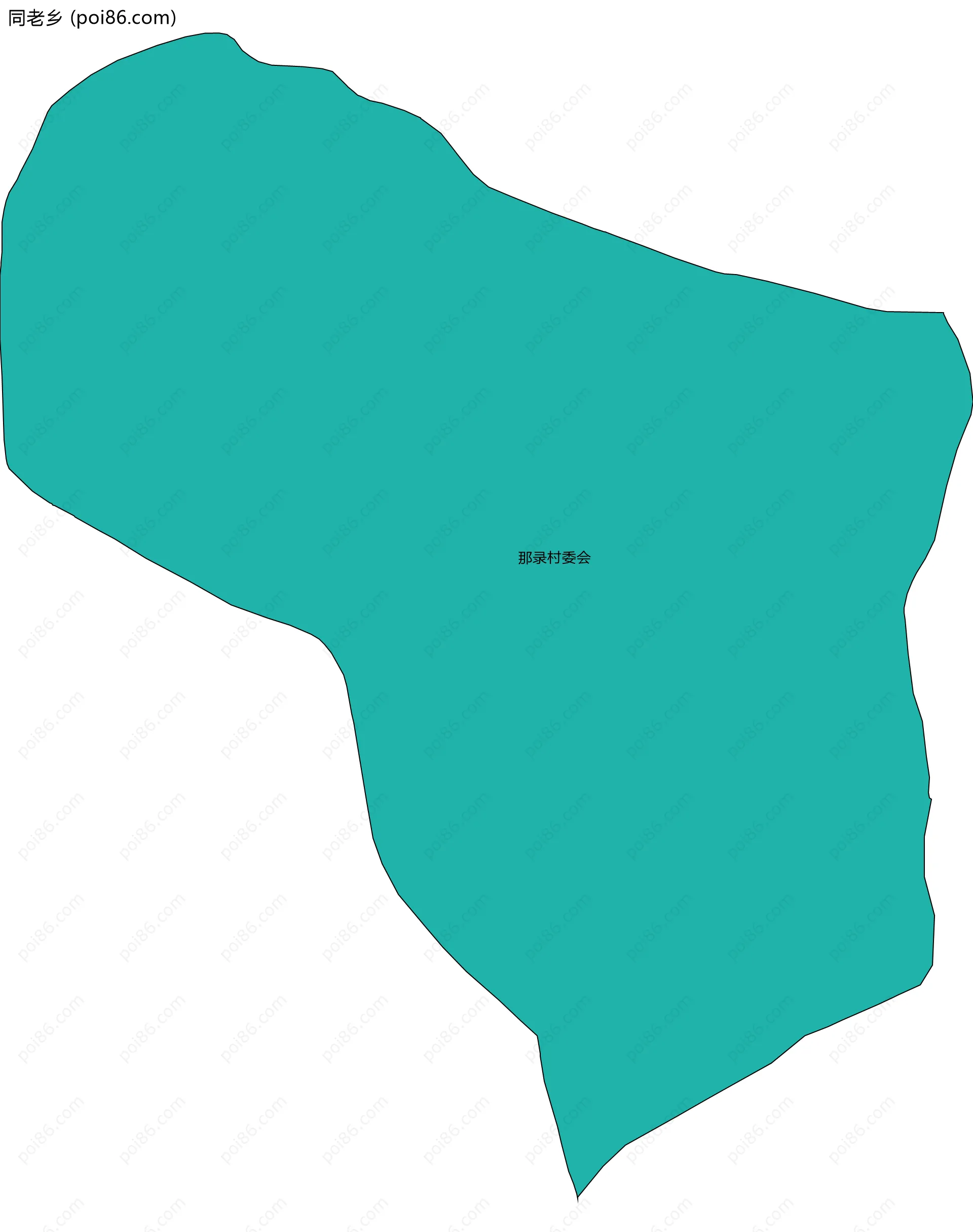 同老乡边界地图(五级行政区划)