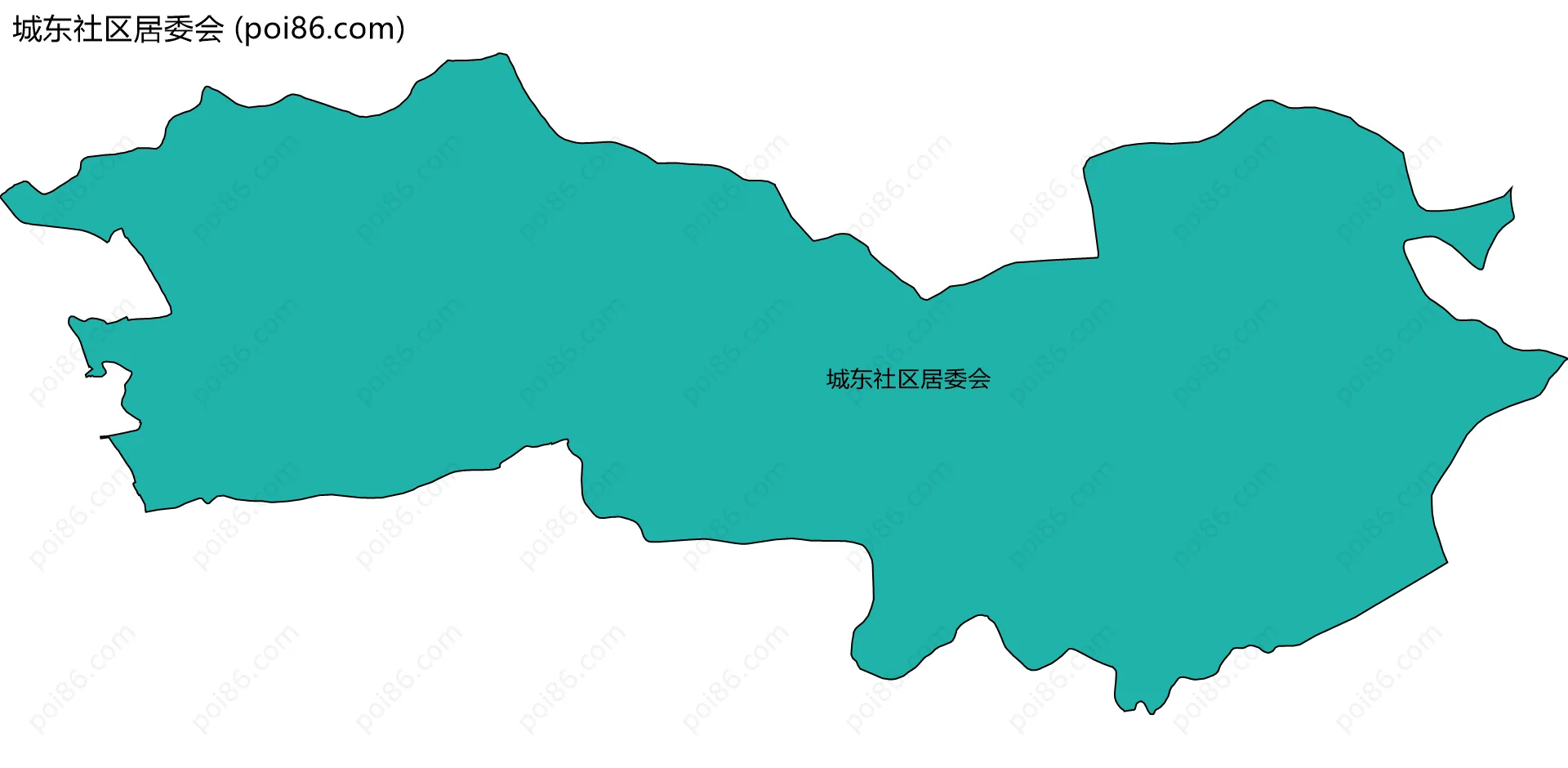 城东社区居委会边界地图