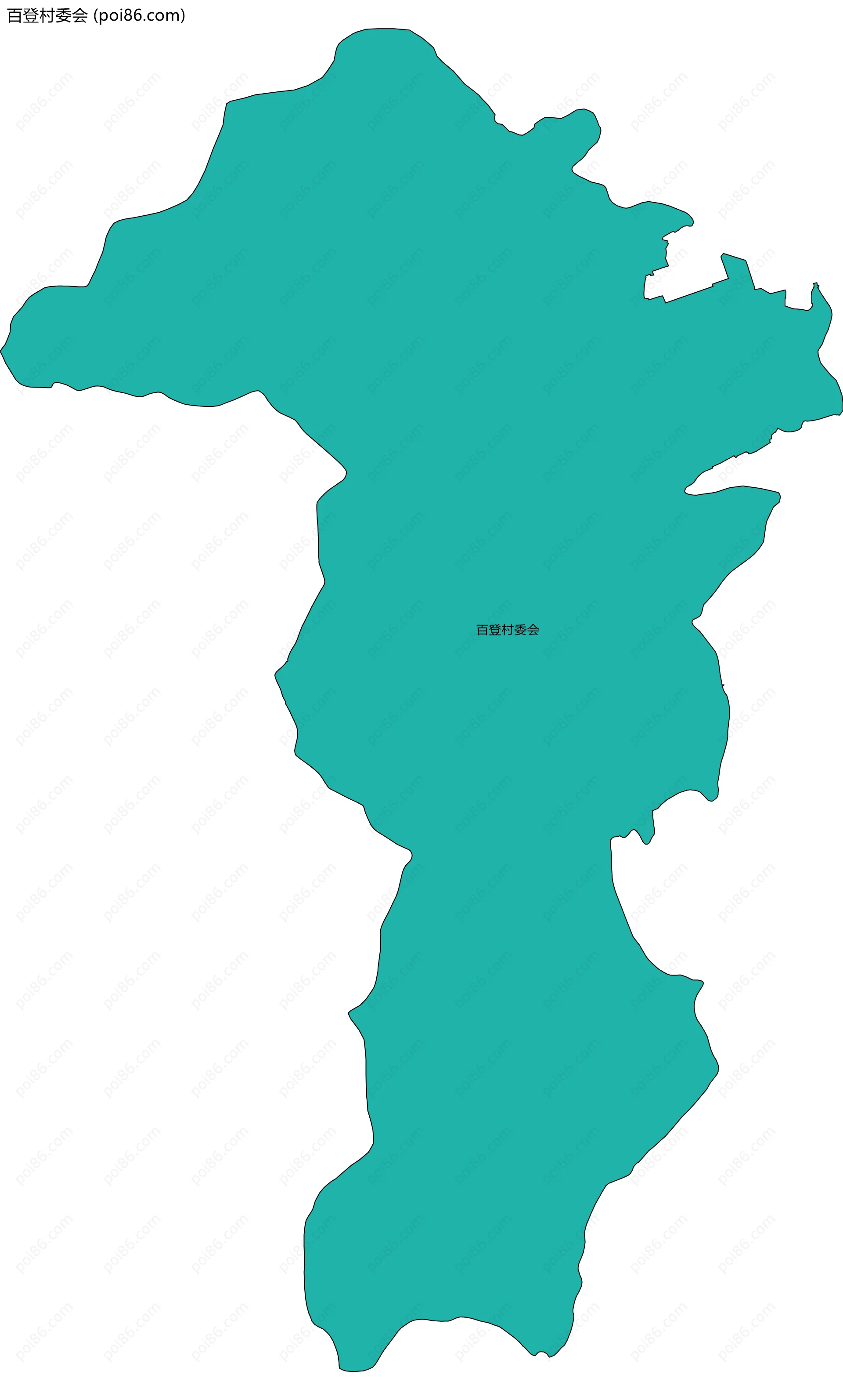 百登村委会边界地图